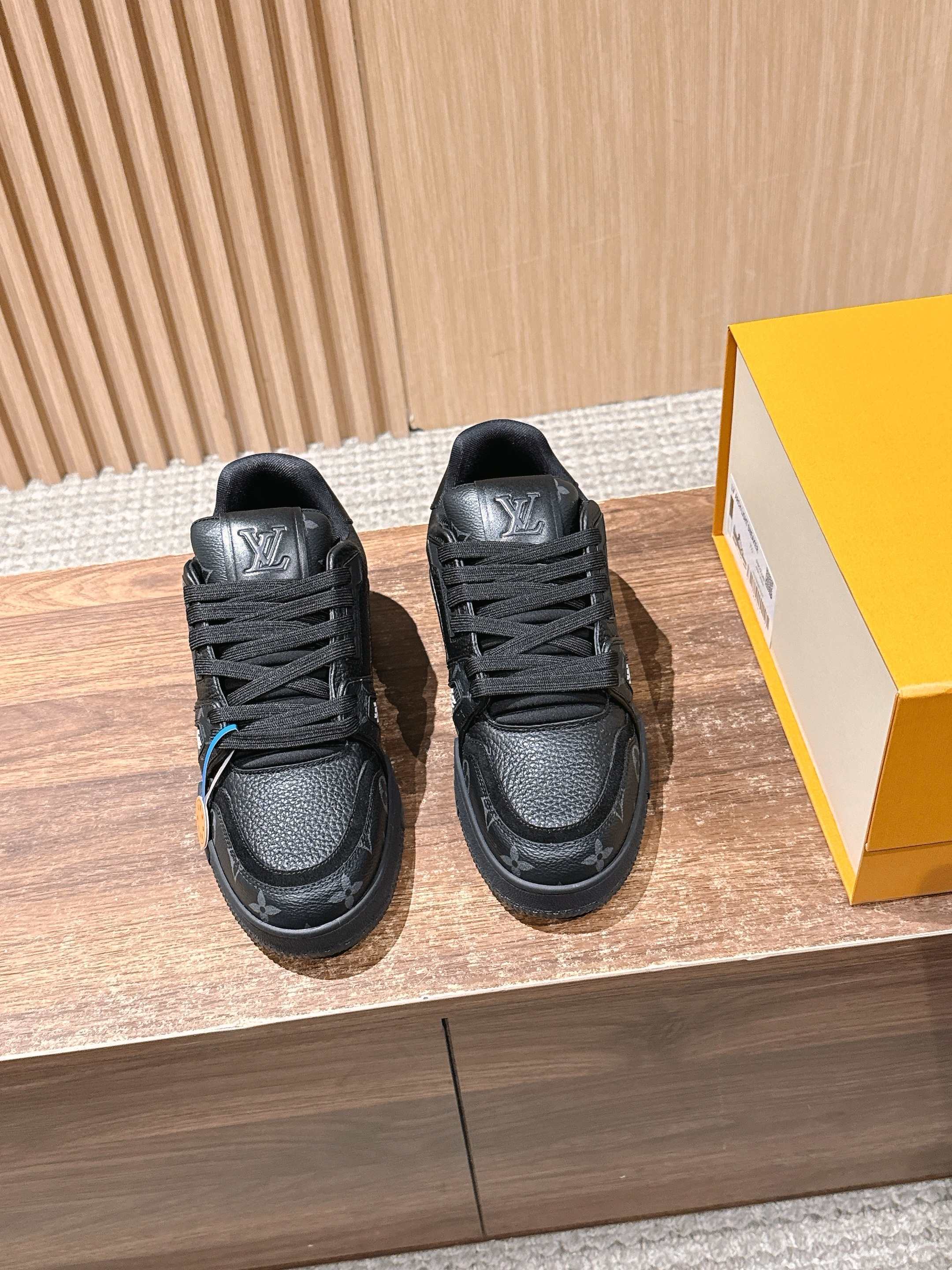 Louis Vuitton LV Skate Sneakers Black Monogram Leather