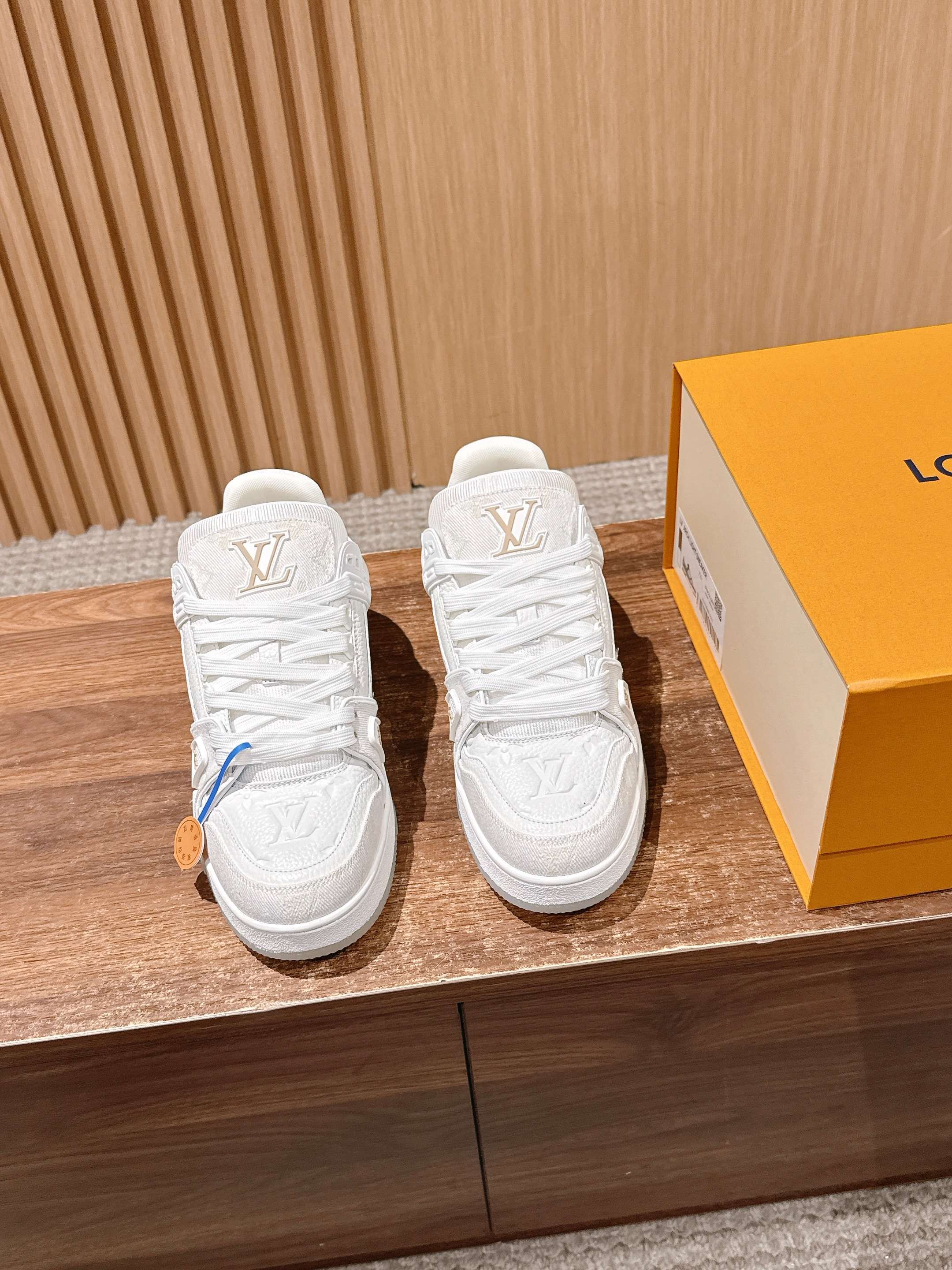 Louis Vuitton White Monogram Canvas Sneakers – Luxury Men’s Shoes