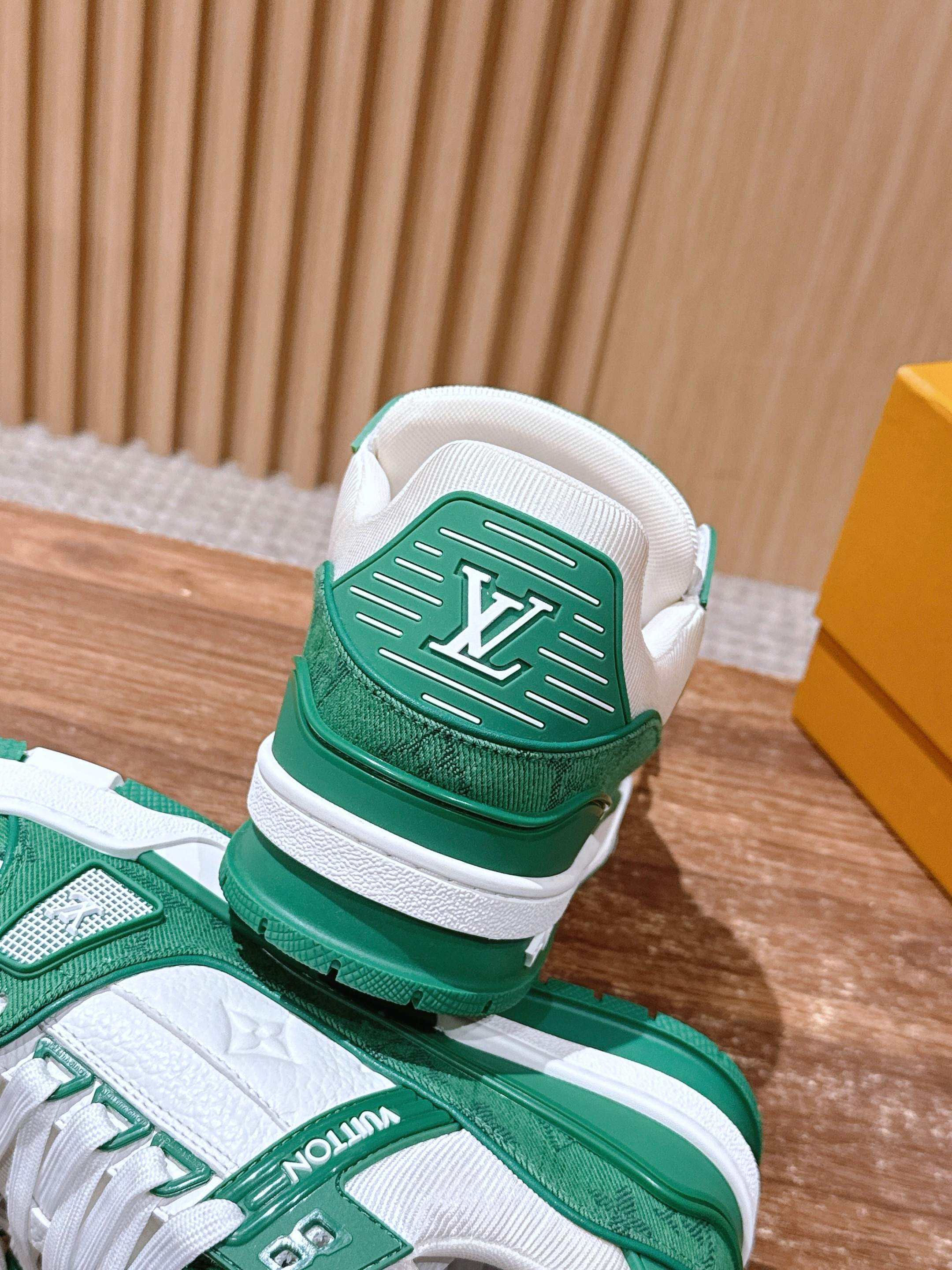 Louis Vuitton LV Trainer Sneaker Green Monogram - Premium Men's Shoes