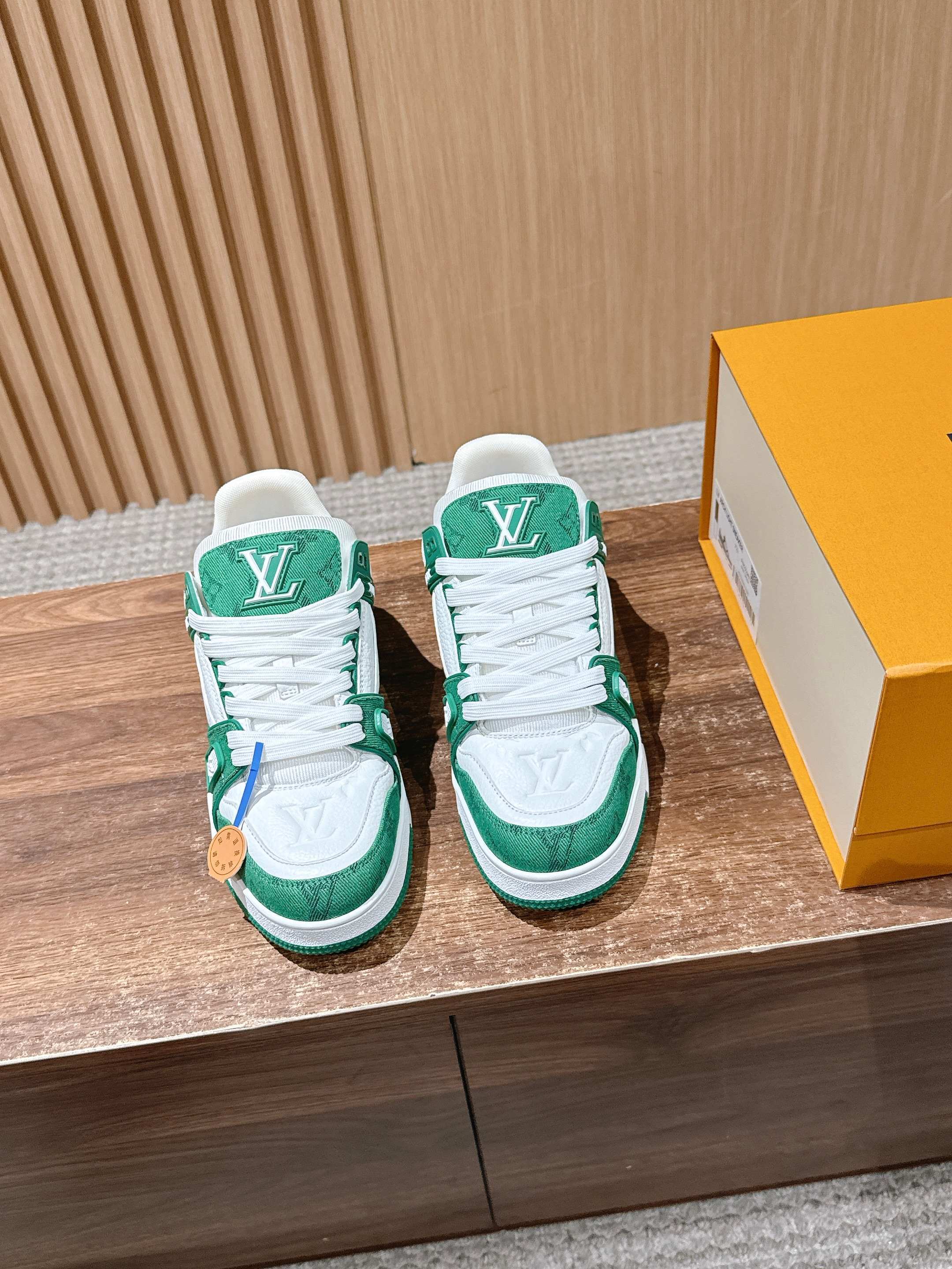 Louis Vuitton LV Trainer Sneaker Green Monogram – Premium Men’s Shoes