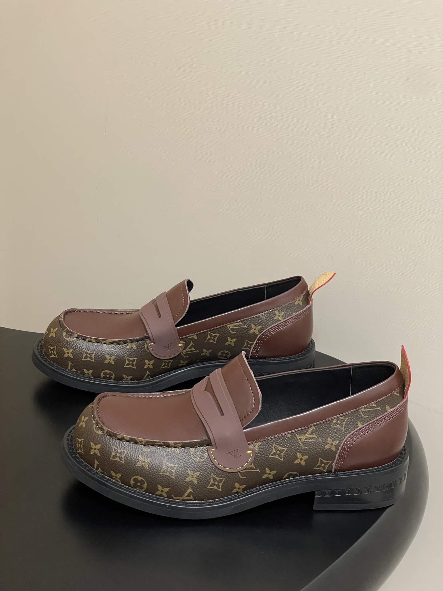 Louis Vuitton Monogram Academy Loafers - Brown Leather Shoes