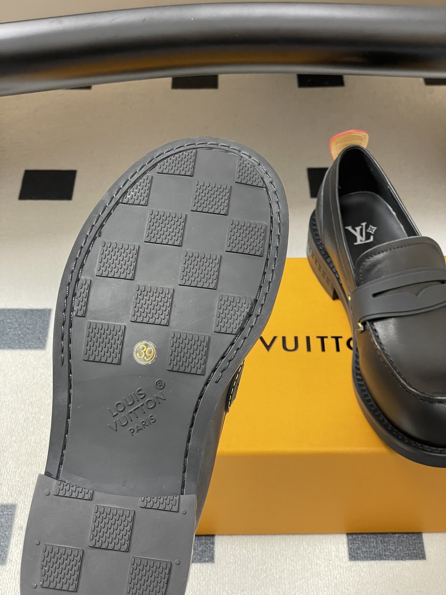 Louis Vuitton Academy Loafer Black Leather Chunky Platform