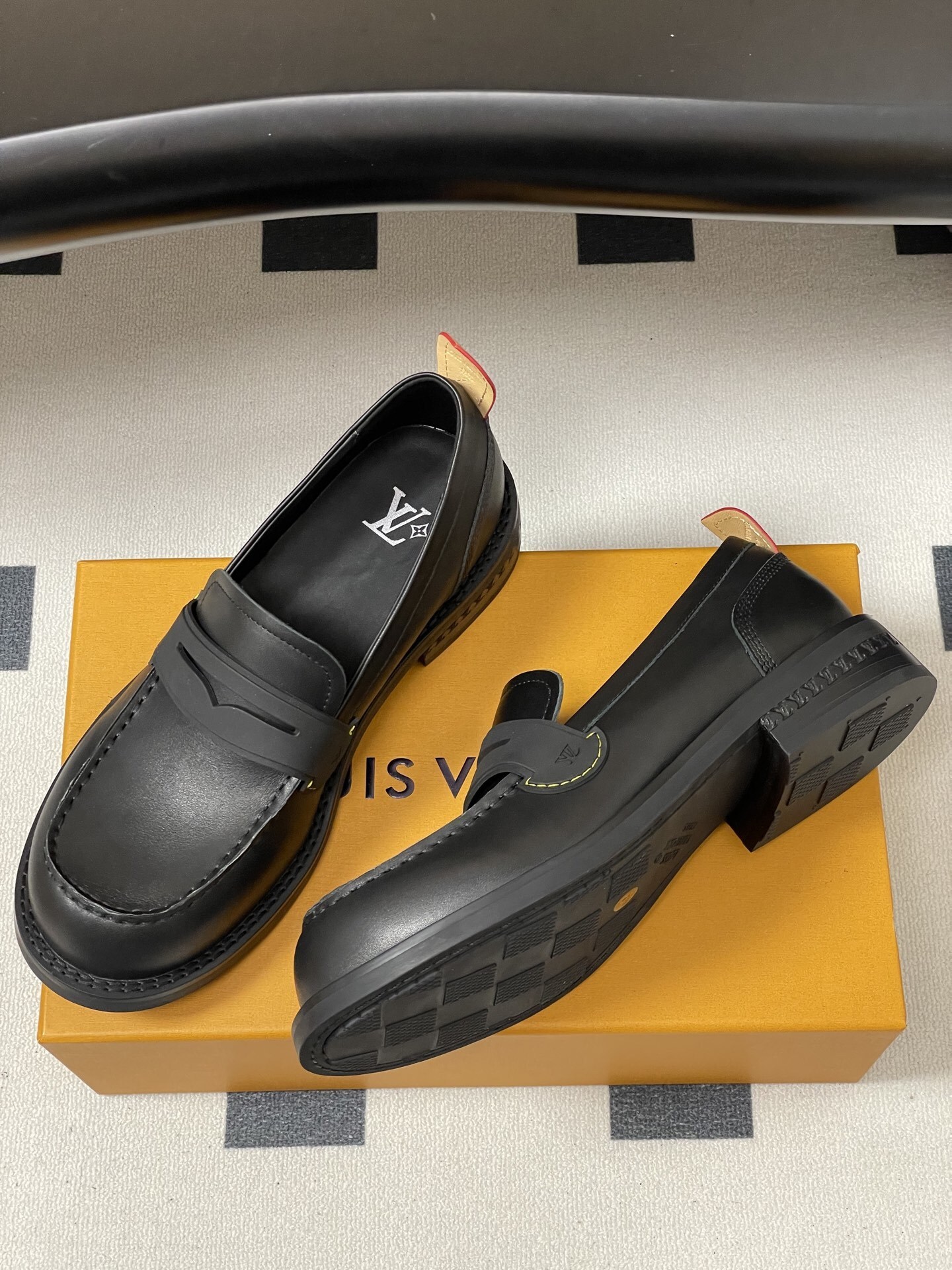 Louis Vuitton Academy Loafer Black Leather Chunky Platform