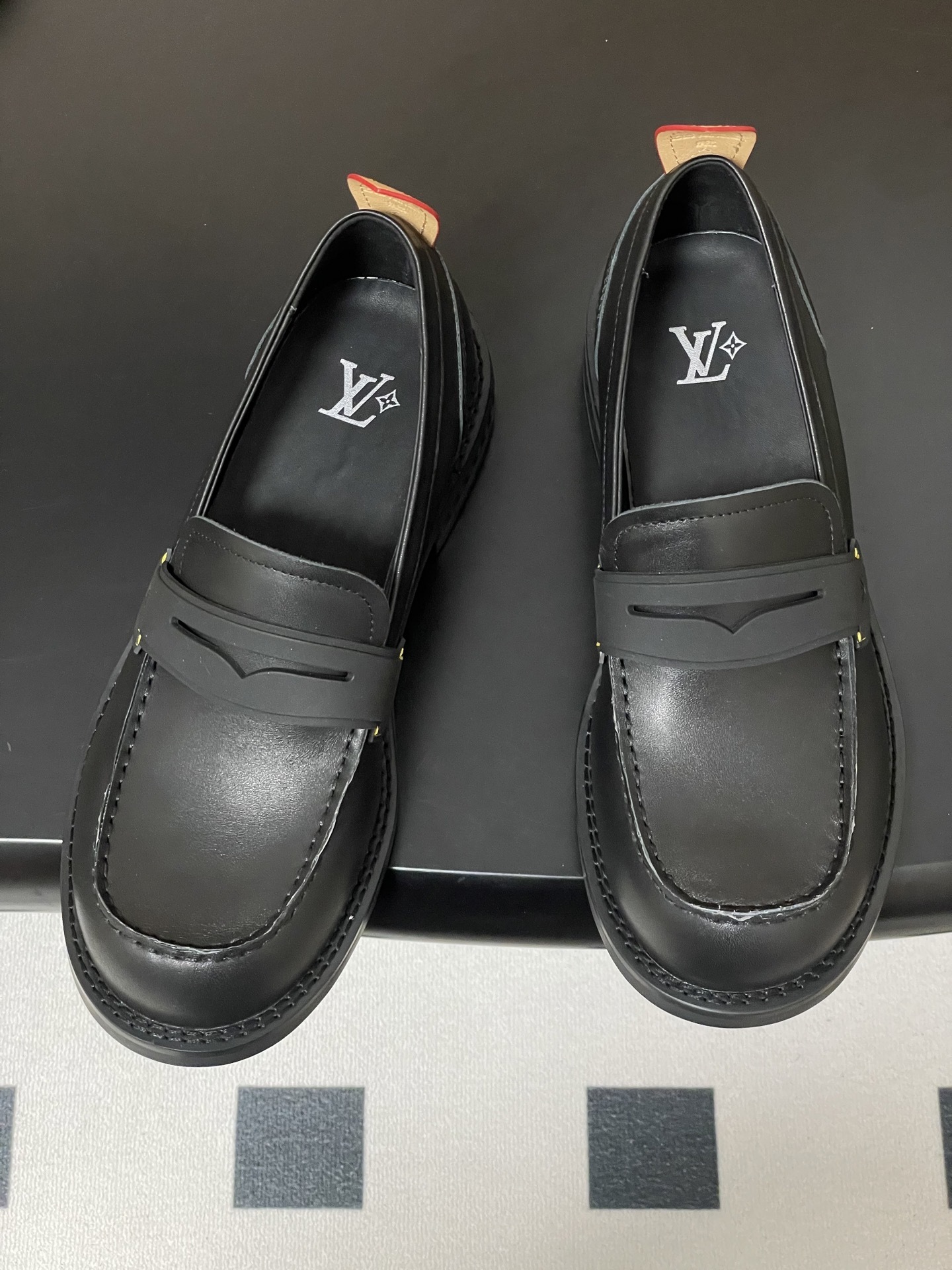 Louis Vuitton Academy Loafer Black Leather Chunky Platform