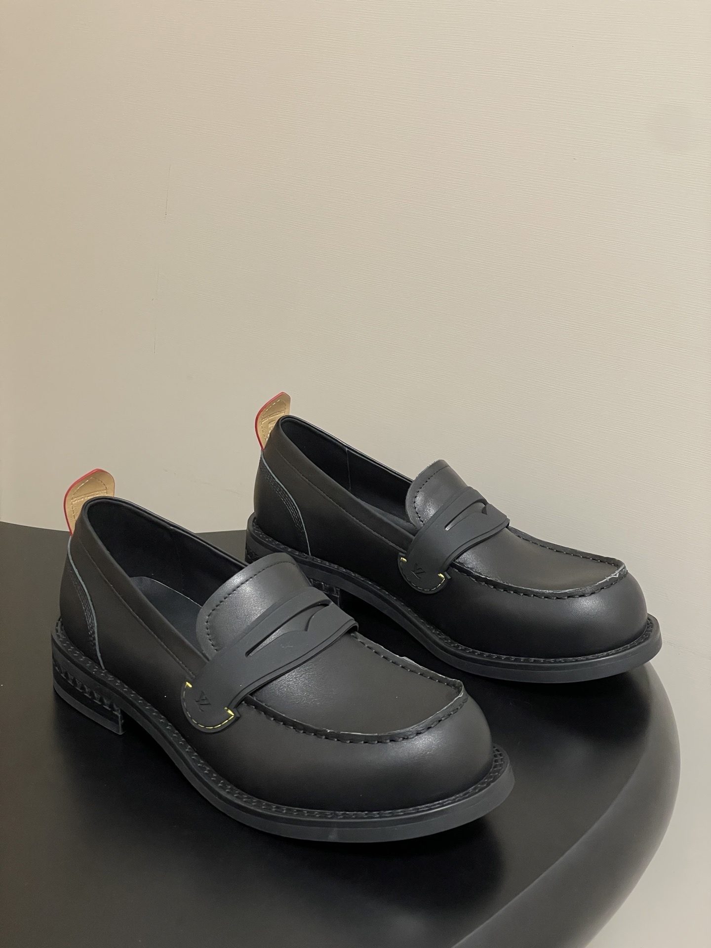 Louis Vuitton Academy Loafer Black Leather Chunky Platform