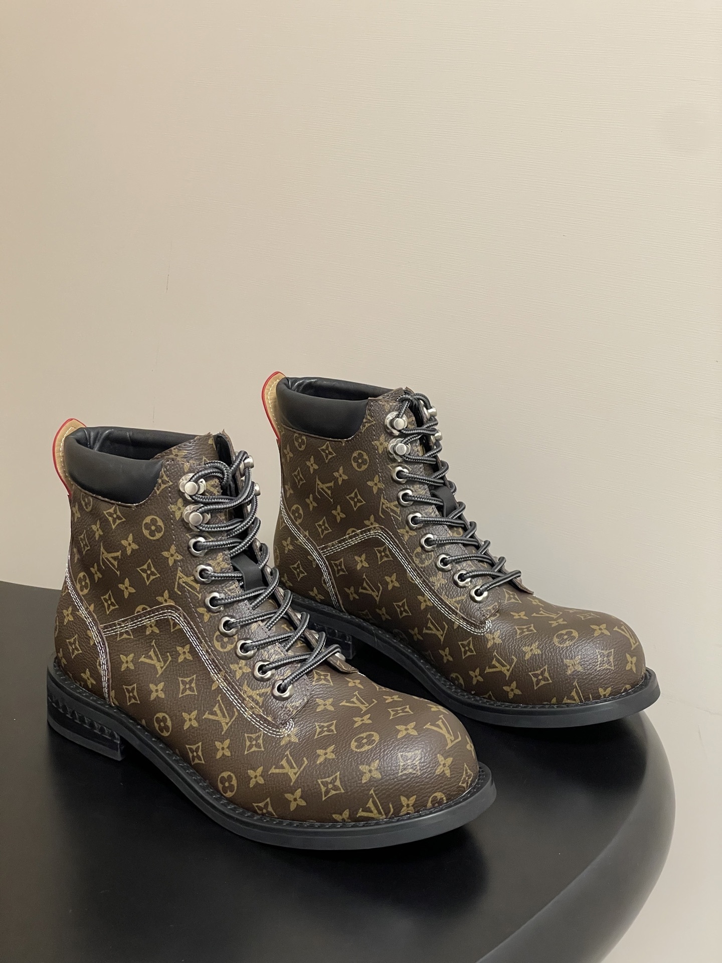 Louis Vuitton Monogram Canvas Hiker Ankle Boots – Premium Design