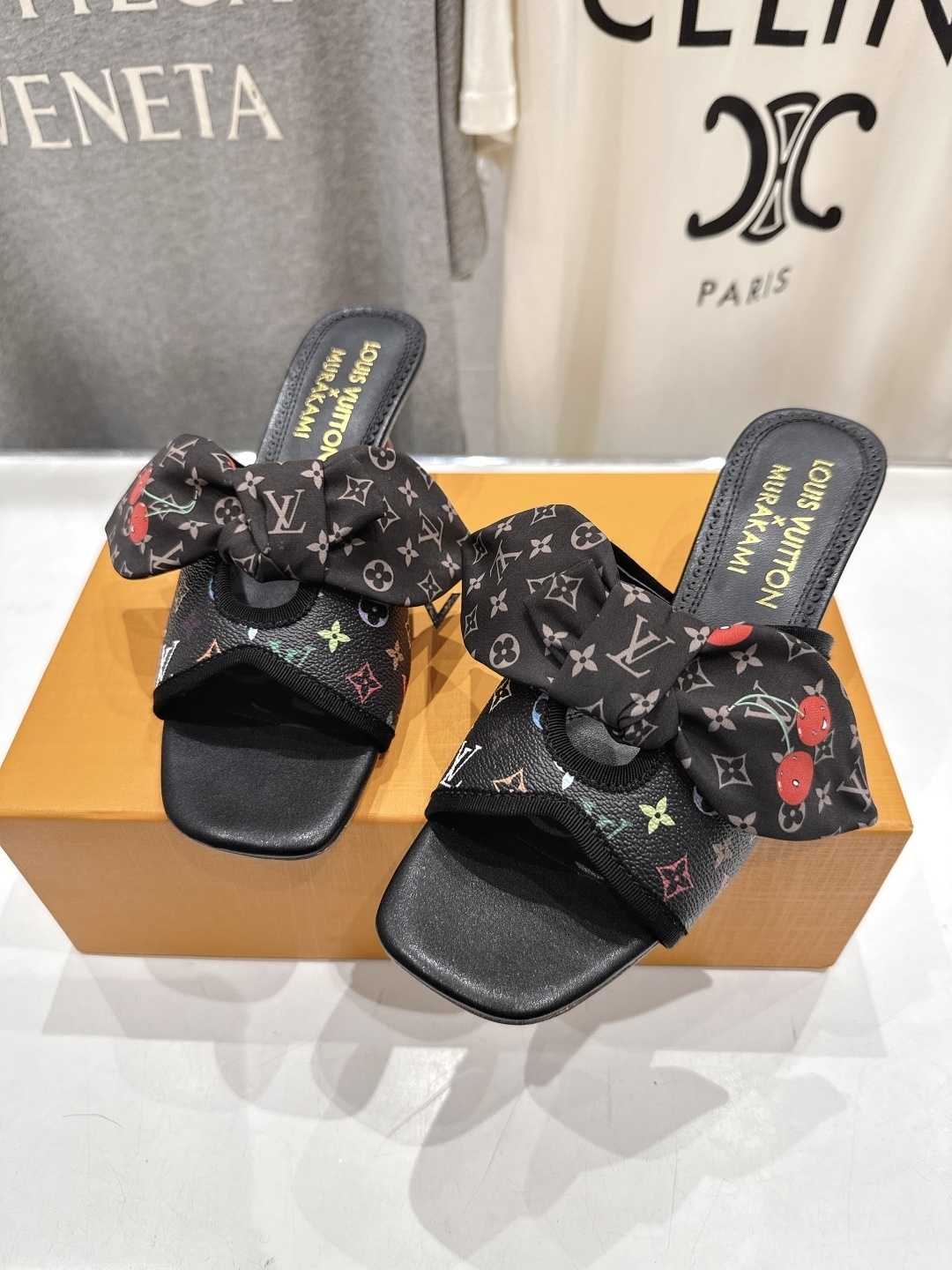 Louis Vuitton x Murakami Monogram Cherry Bow Heeled Sandals