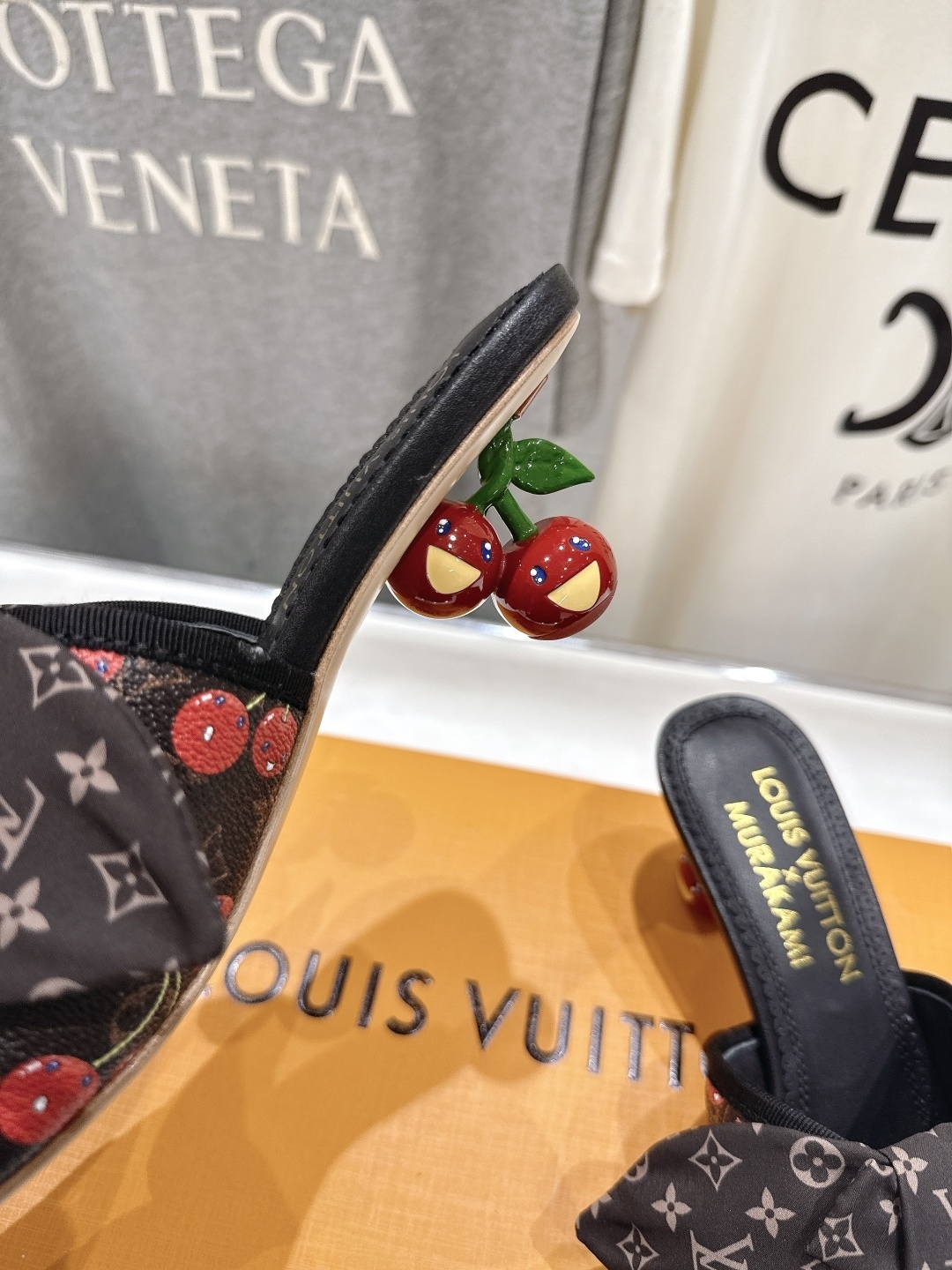 Louis Vuitton x Murakami Cerises Monogram Cherry Bow Mules