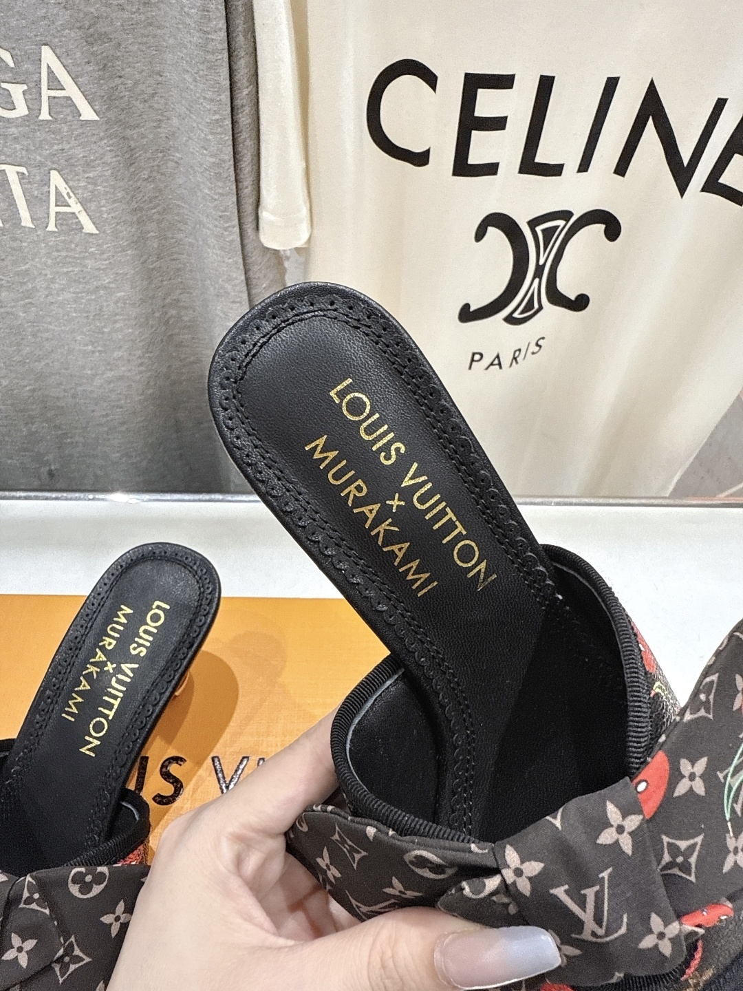 Louis Vuitton x Murakami Cerises Monogram Cherry Bow Mules