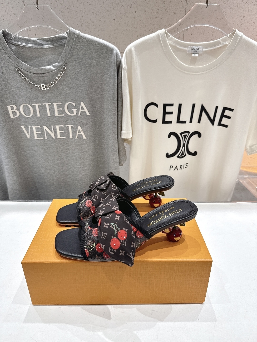 Louis Vuitton x Murakami Cerises Monogram Cherry Bow Mules