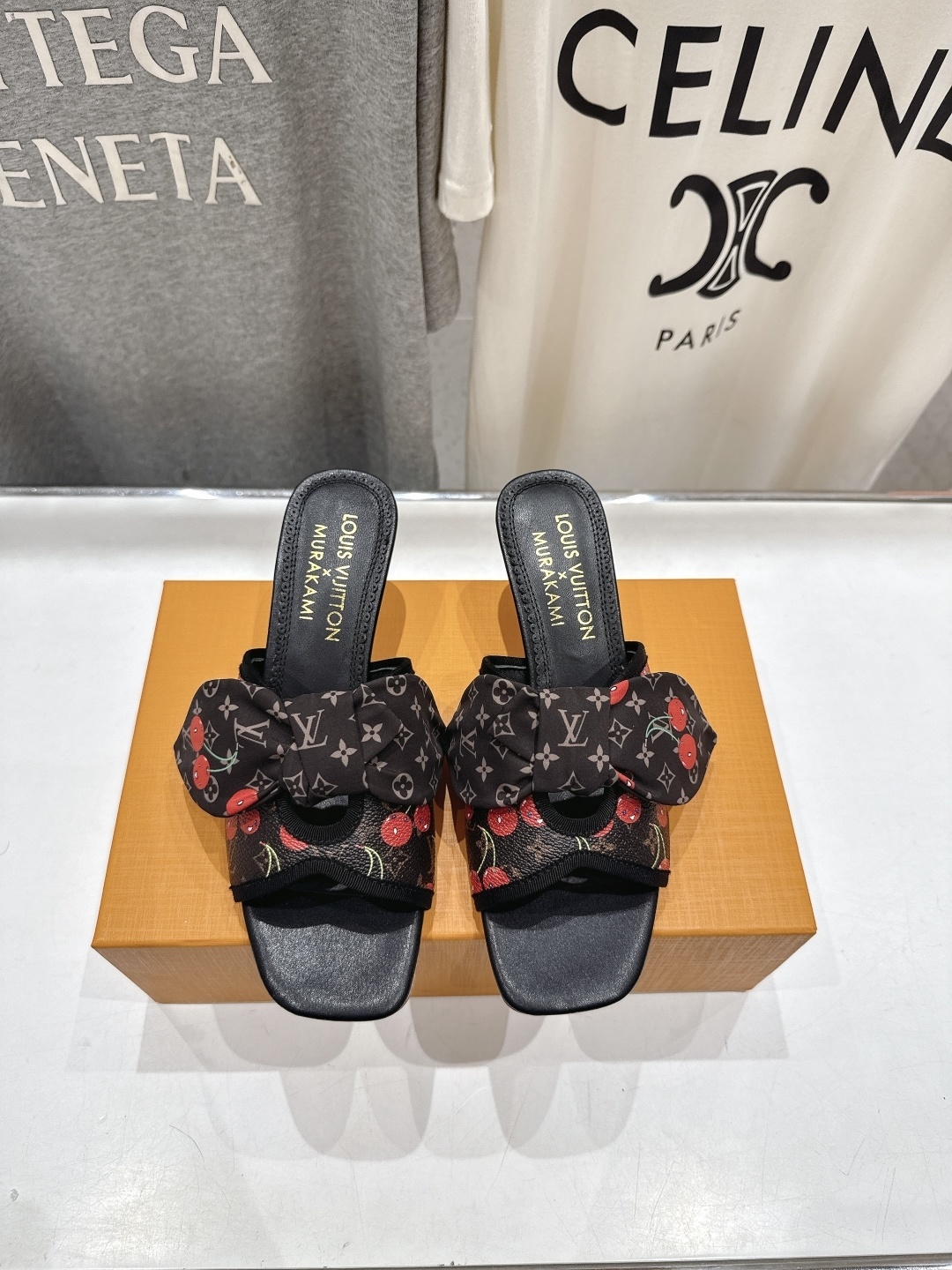Louis Vuitton x Murakami Cerises Monogram Cherry Bow Mules