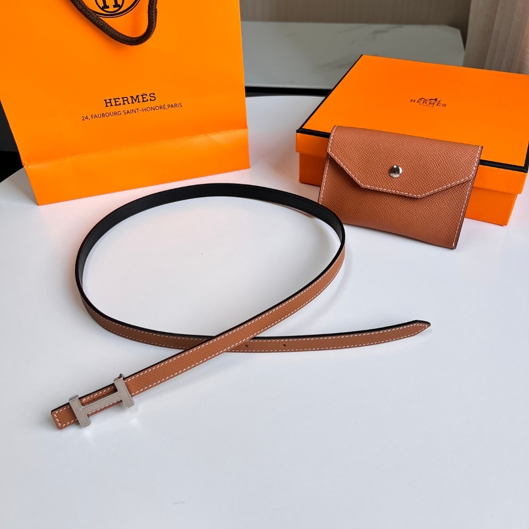 Hermès Epsom Leather Belt Bag with Palladium H Buckle - Gold