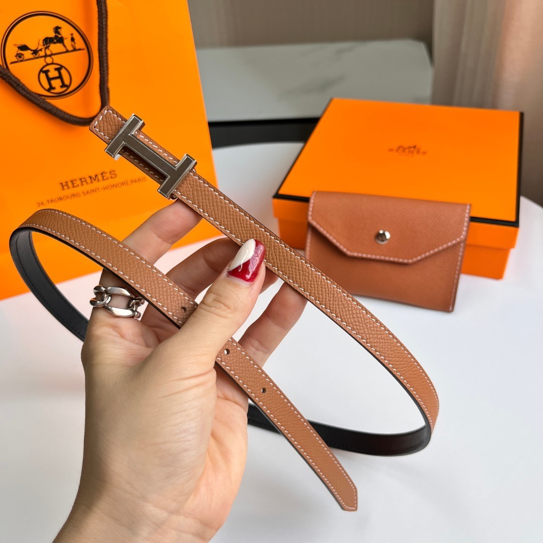 Hermès Epsom Leather Belt Bag with Palladium H Buckle - Gold