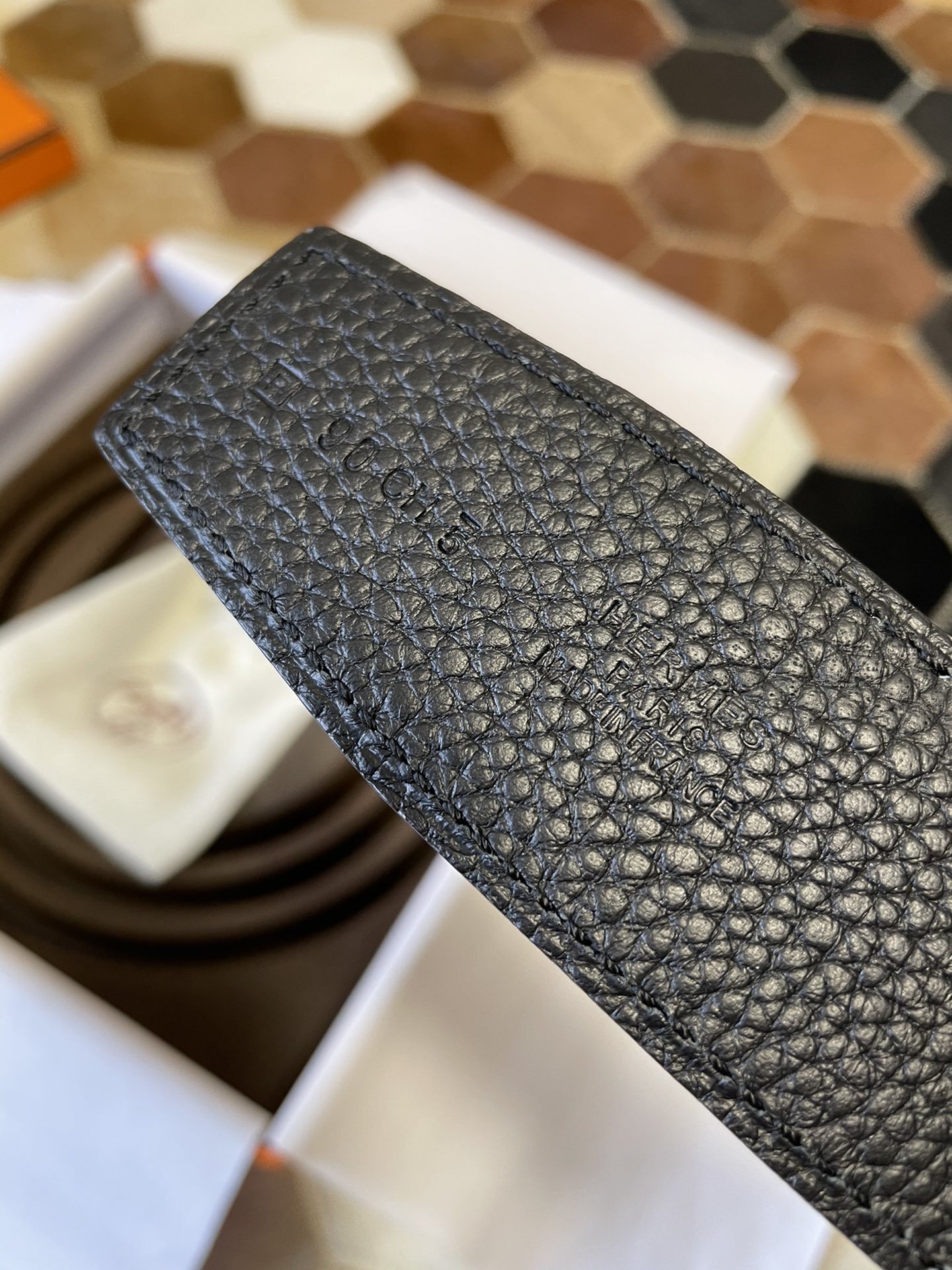 Classic Men's Black Leather Belt with Premium Silver H Buckle