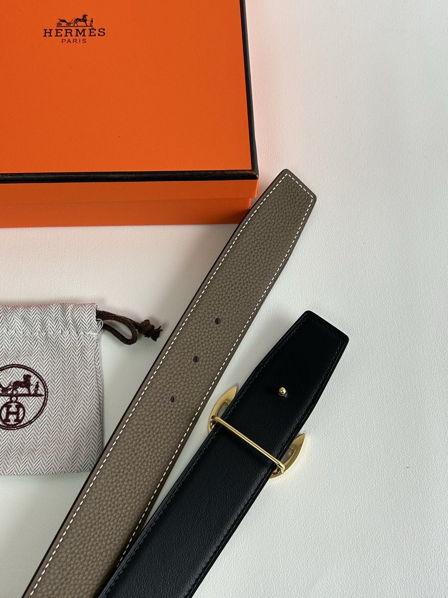 Hermes Chaine d'Ancre Anchor Buckle Leather Belt for Men & Women