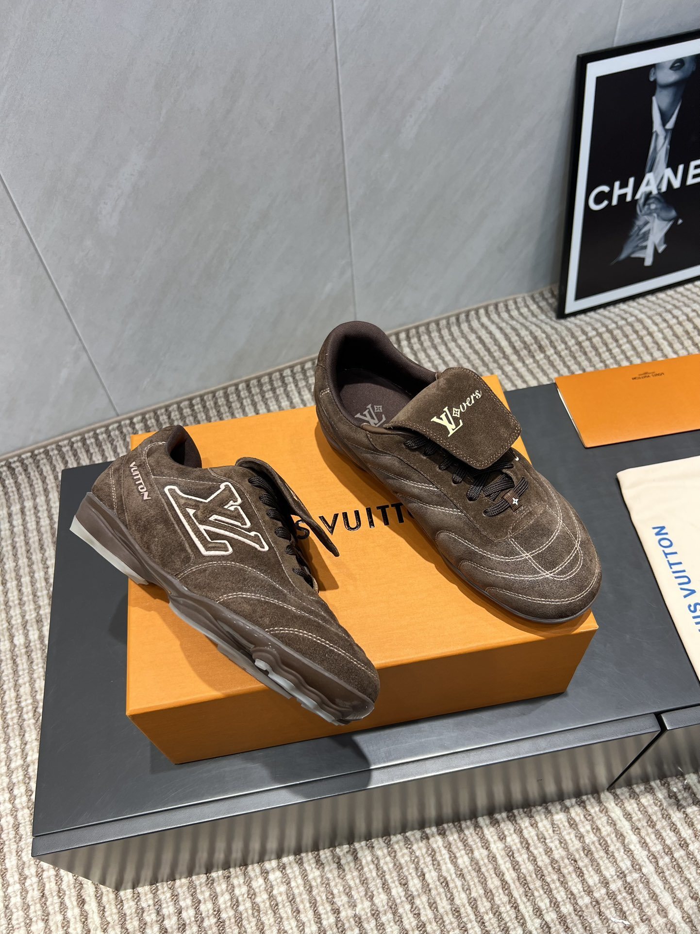 Louis Vuitton LV Lovers Brown Suede Sneakers - Premium Luxury Shoes