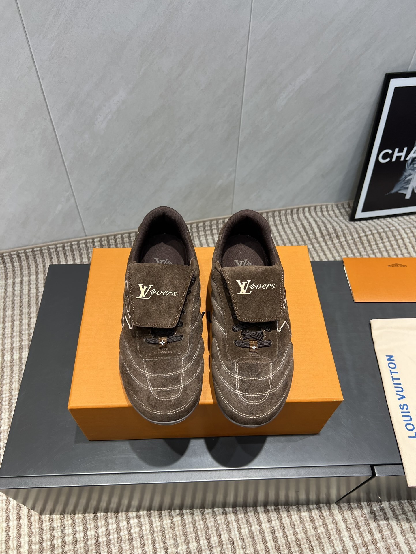 Louis Vuitton LV Lovers Brown Suede Sneakers – Premium Luxury Shoes