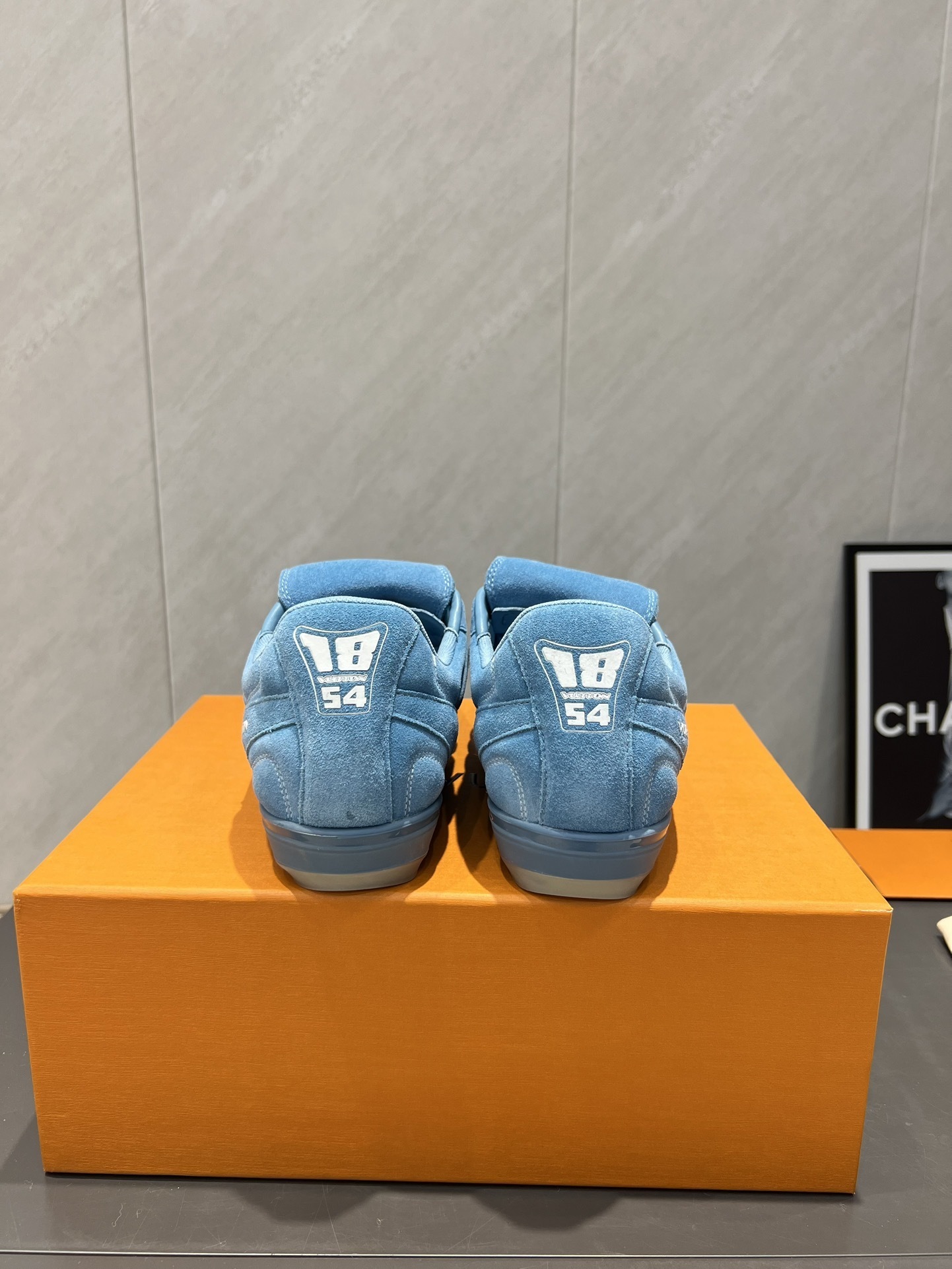 Louis Vuitton LV Lovers Light Blue Suede Sneakers