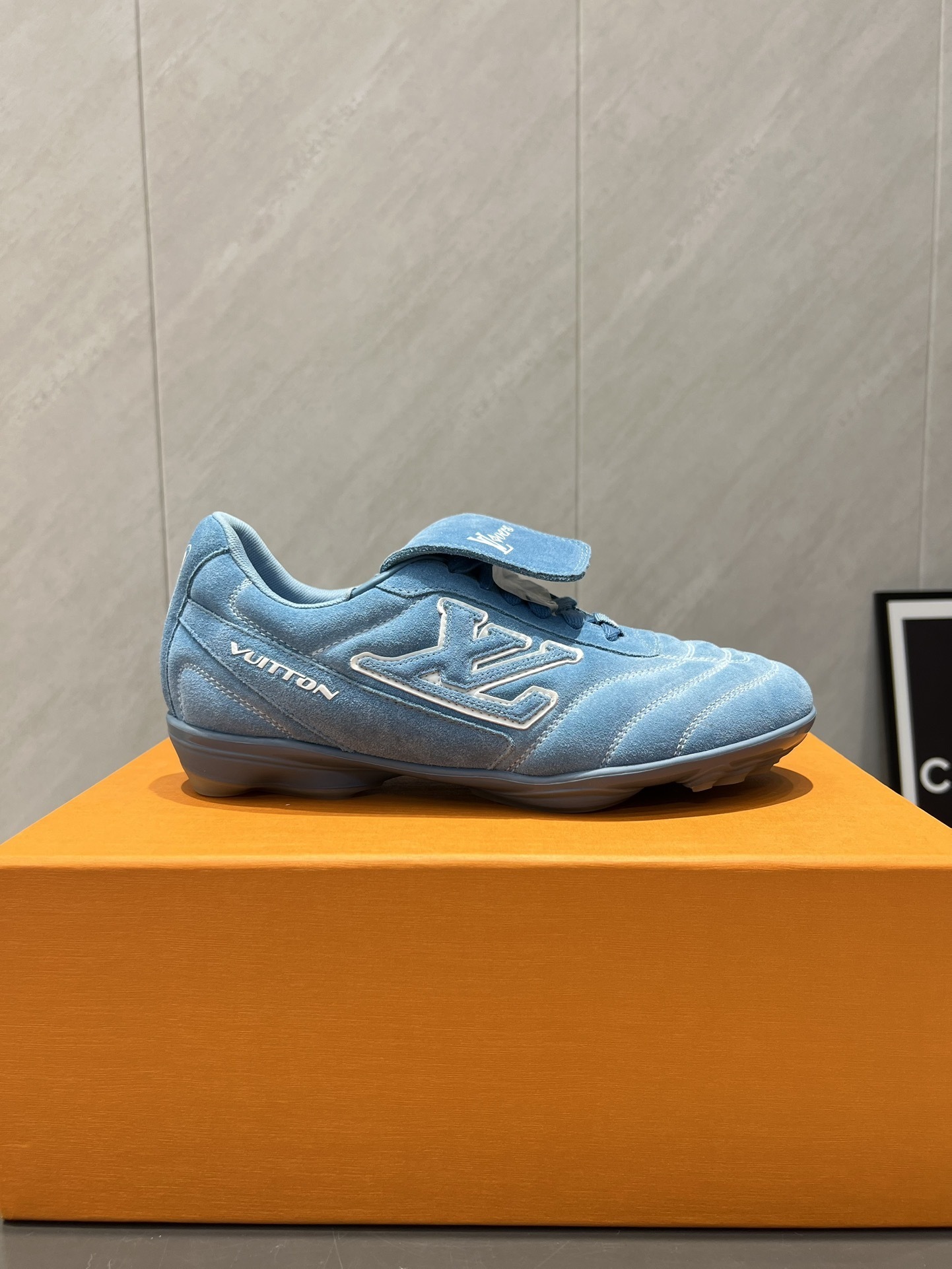 Louis Vuitton LV Lovers Light Blue Suede Sneakers