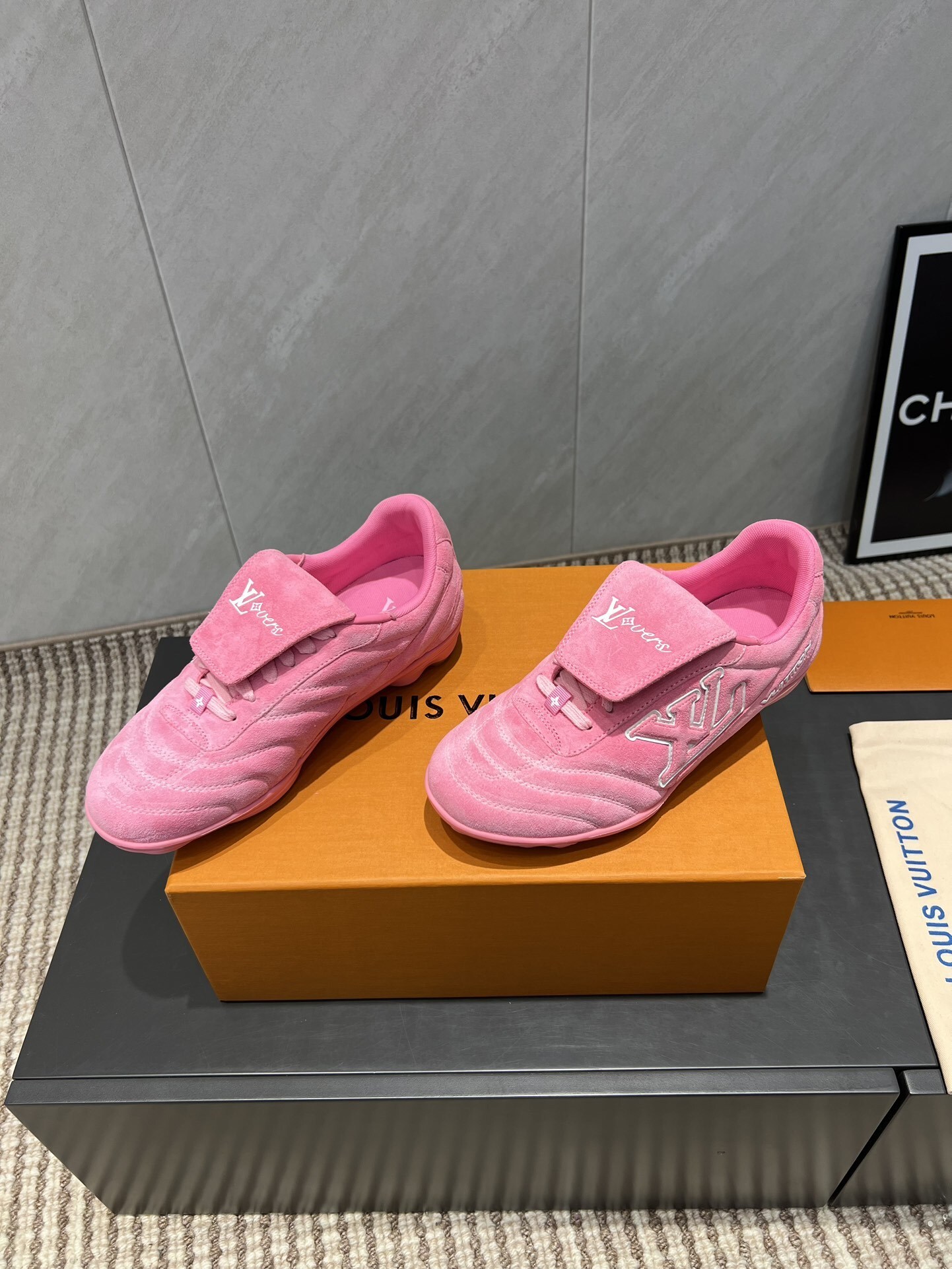Louis Vuitton LV Lovers Pink Suede Sneakers - Luxury Designer Shoes
