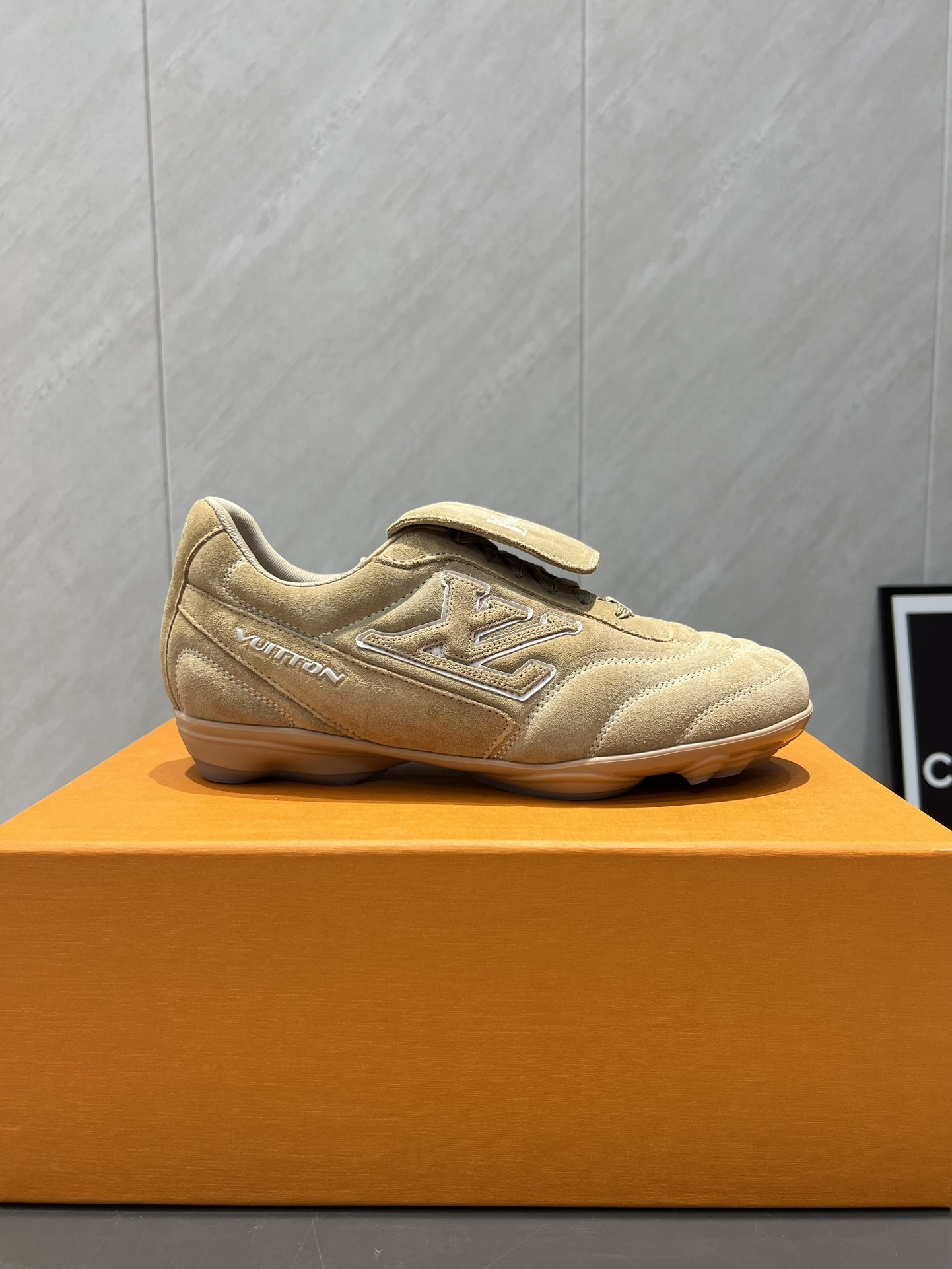 Louis Vuitton LV Footprint Beige Suede Sneakers - LV Lovers Edition