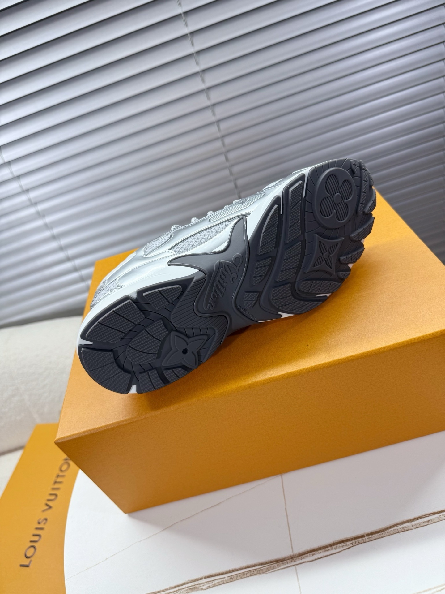 Louis Vuitton LV Rush Sneakers Metallic Silver Luxury Runner Shoes