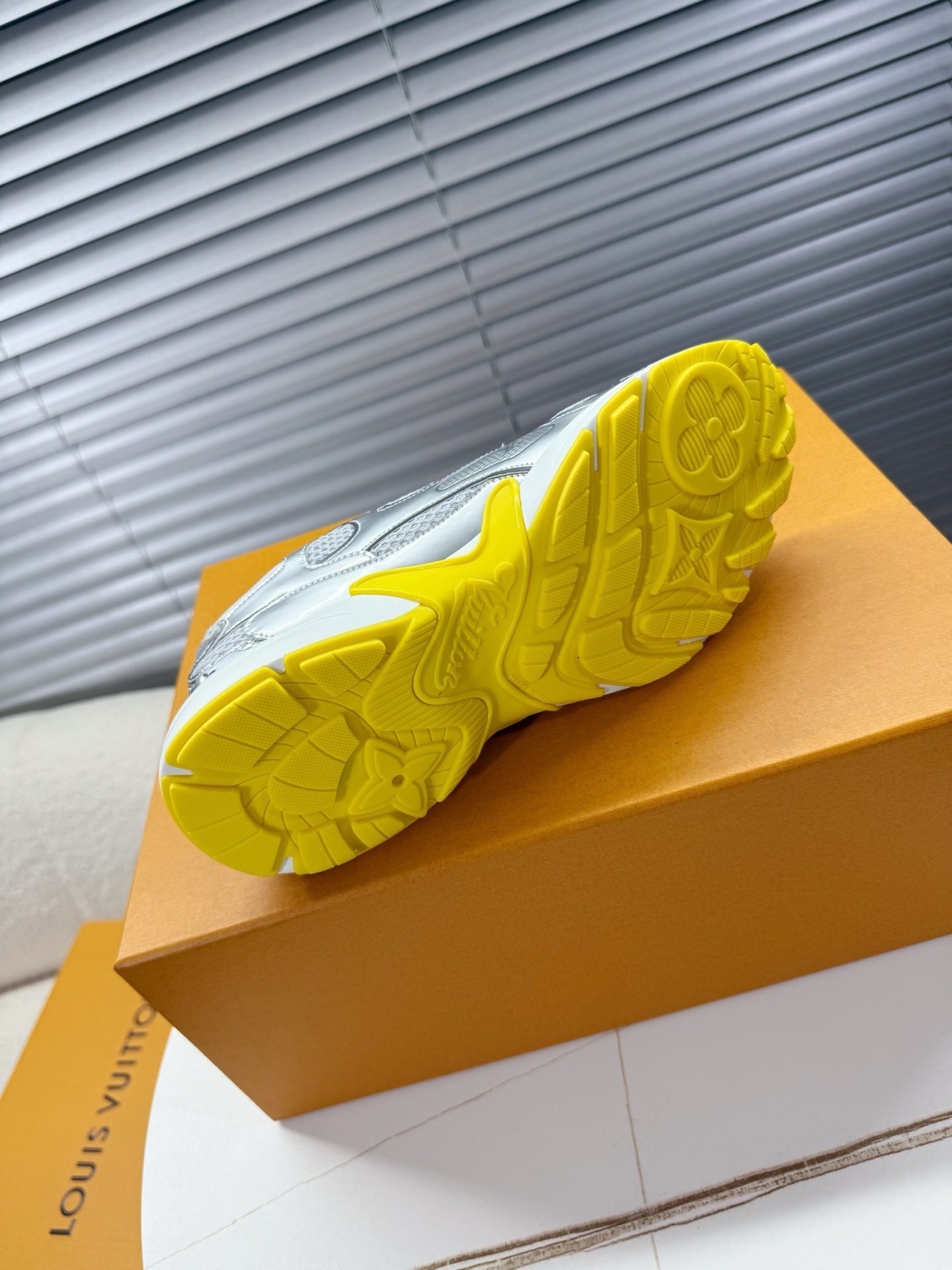 Louis Vuitton LV Runner Tatic Sneakers Silver Yellow Luxury Trainers