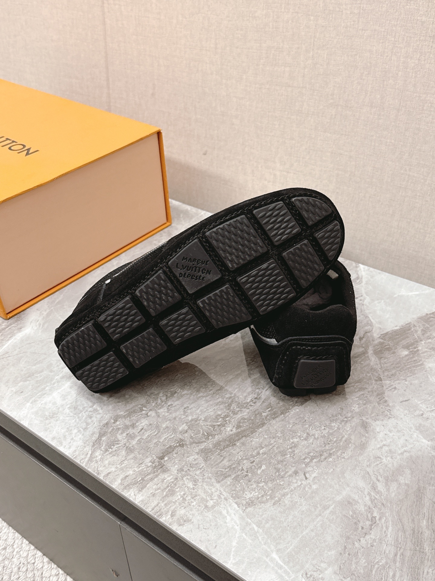 Louis Vuitton Men's Black Suede & Mesh Low-Top Luxury Sneakers