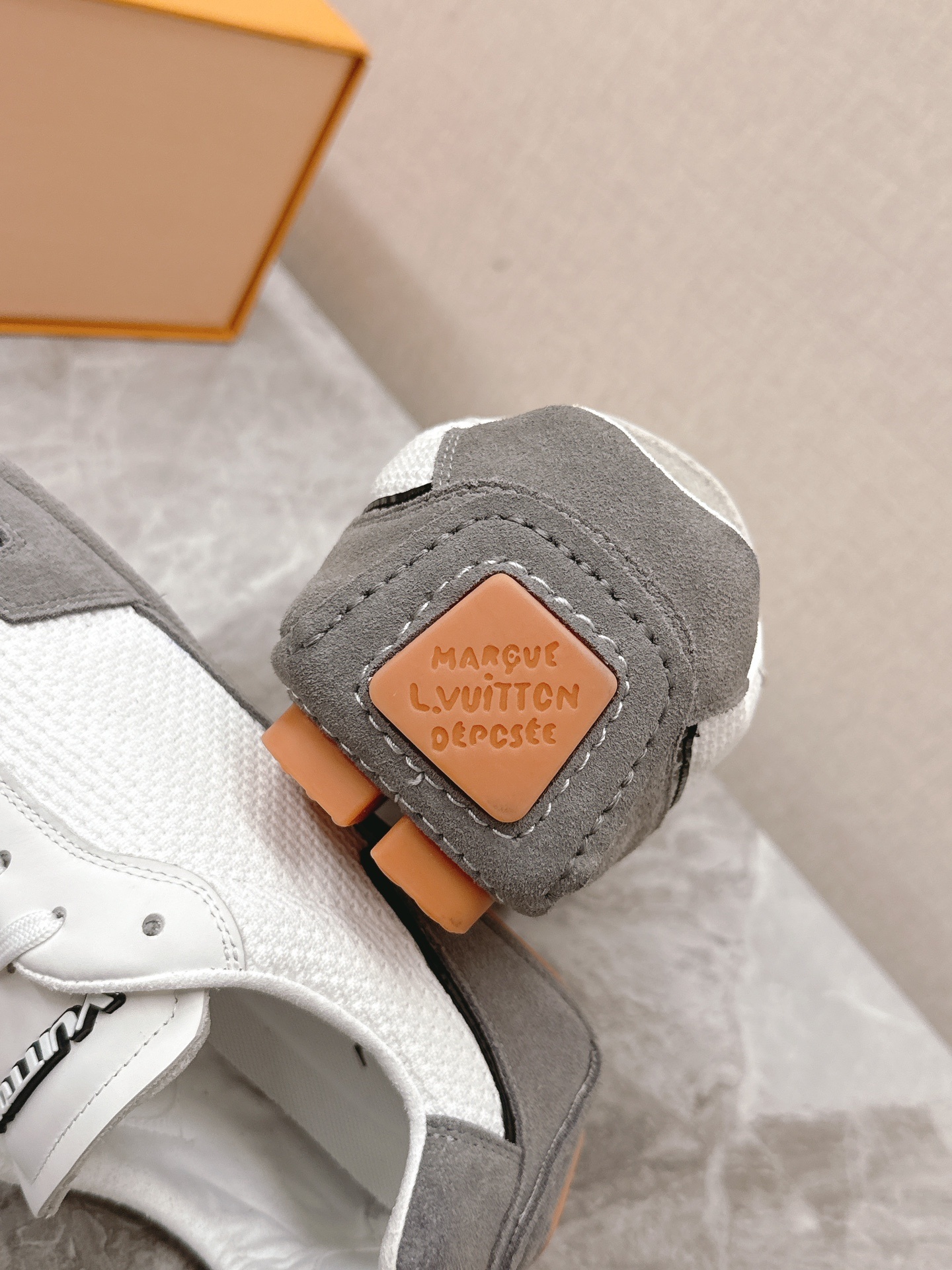 Louis Vuitton LV Rush White & Grey Mesh Suede Luxury Sneakers