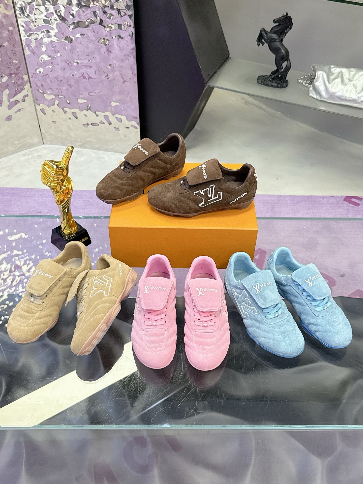 Louis Vuitton LV Skate Sneaker Pink Suede - Luxury Women's Footwear