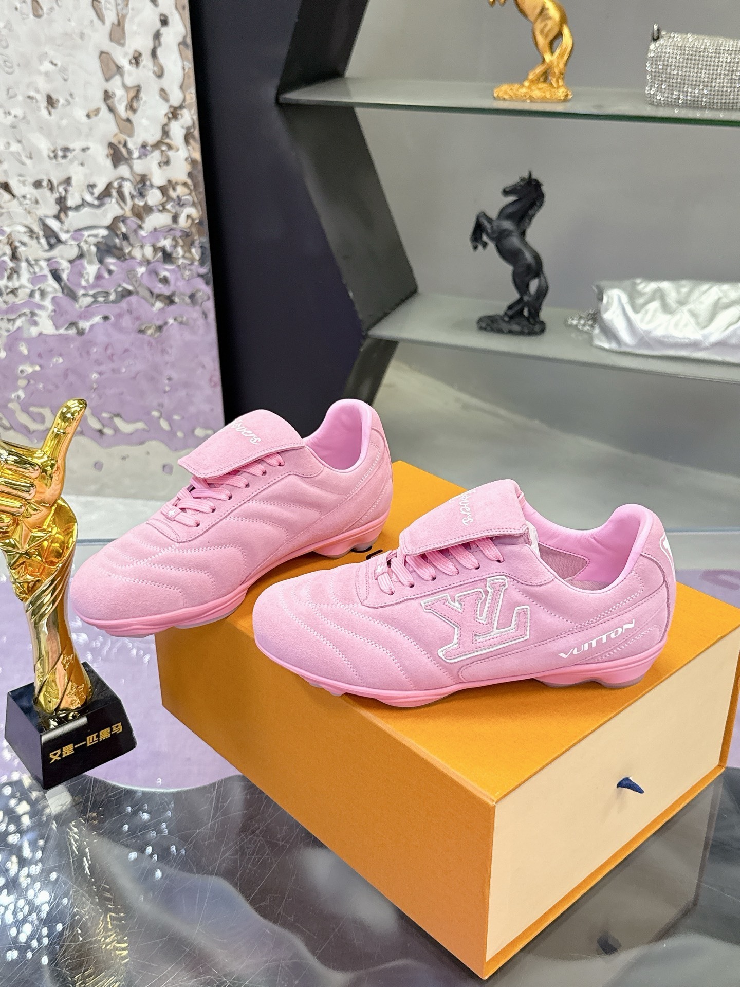 Louis Vuitton LV Skate Sneaker Pink Suede - Luxury Women's Footwear