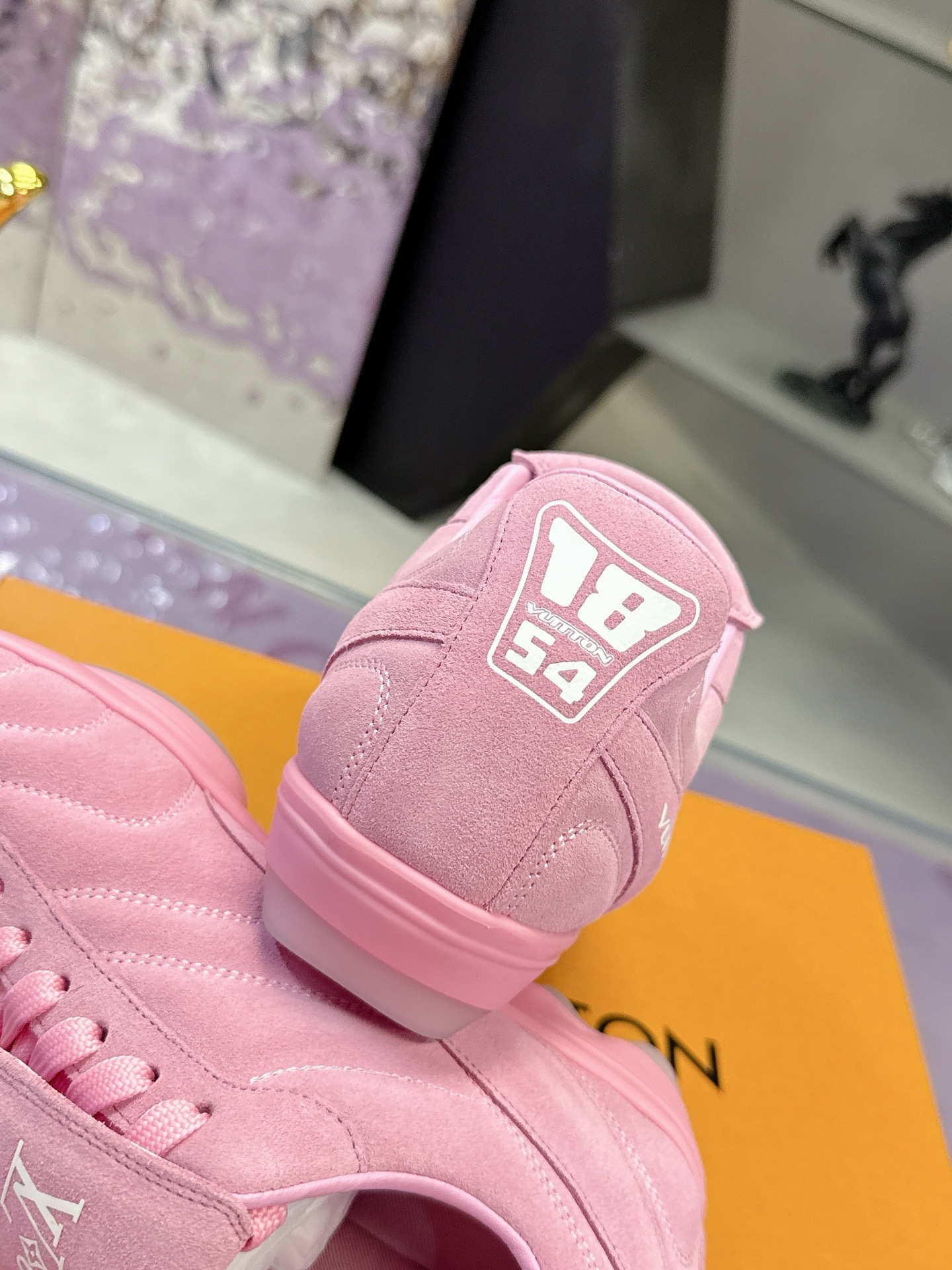 Louis Vuitton LV Skate Sneaker Pink Suede - Luxury Women's Footwear