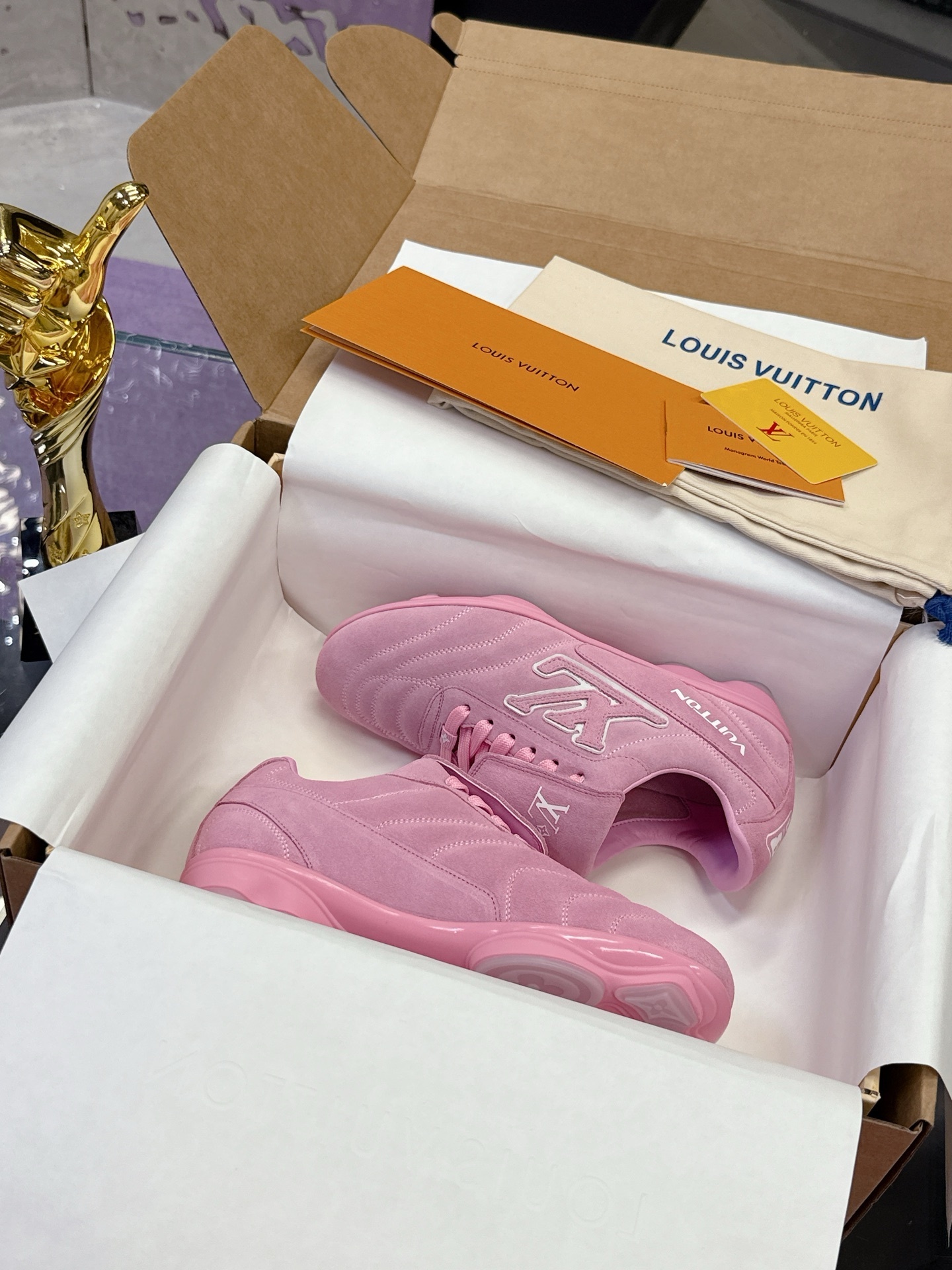 Louis Vuitton LV Skate Sneaker Pink Suede – Luxury Women’s Footwear