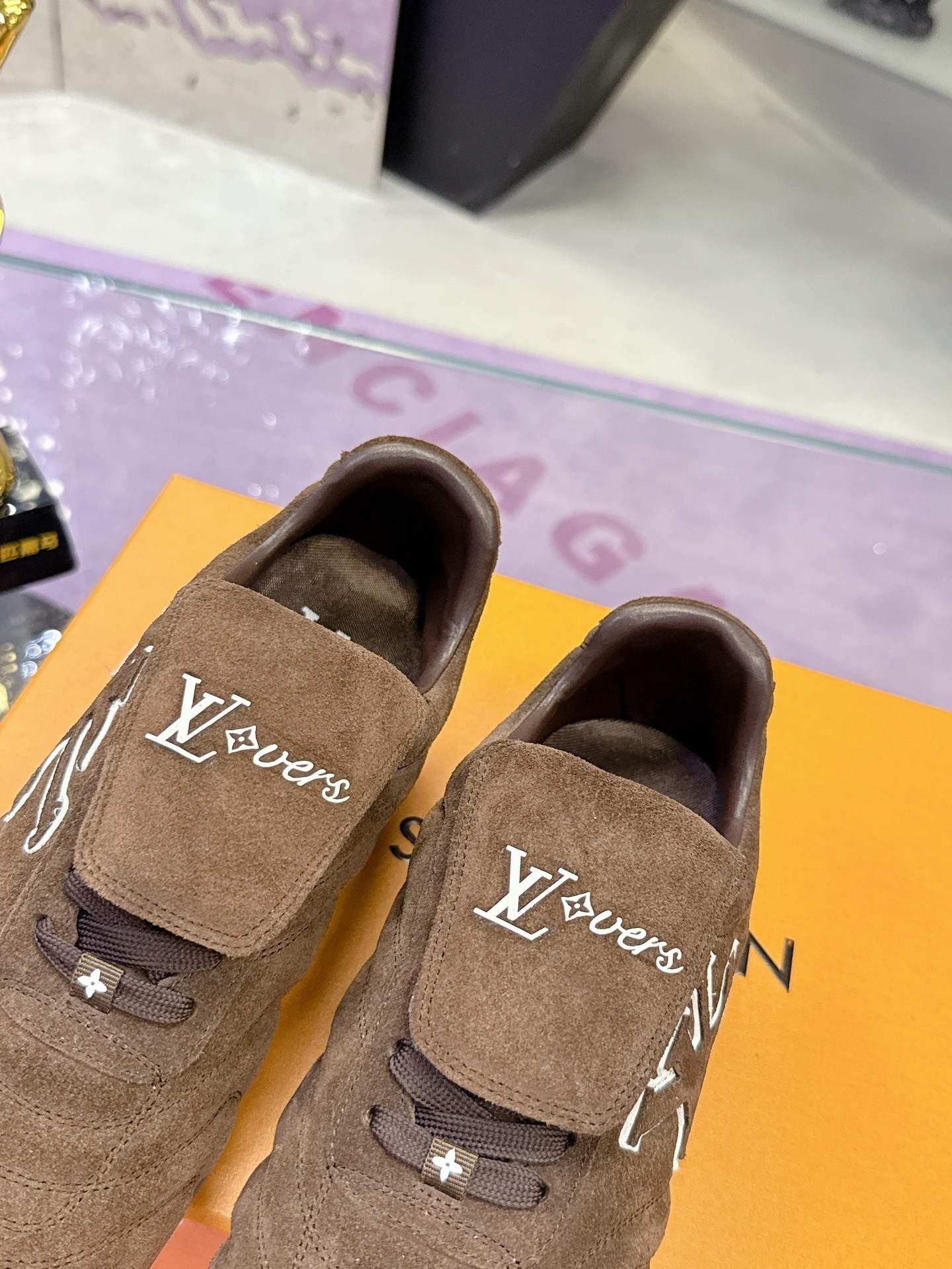 Louis Vuitton Brown Suede Men's Luxury Trainer Sneakers