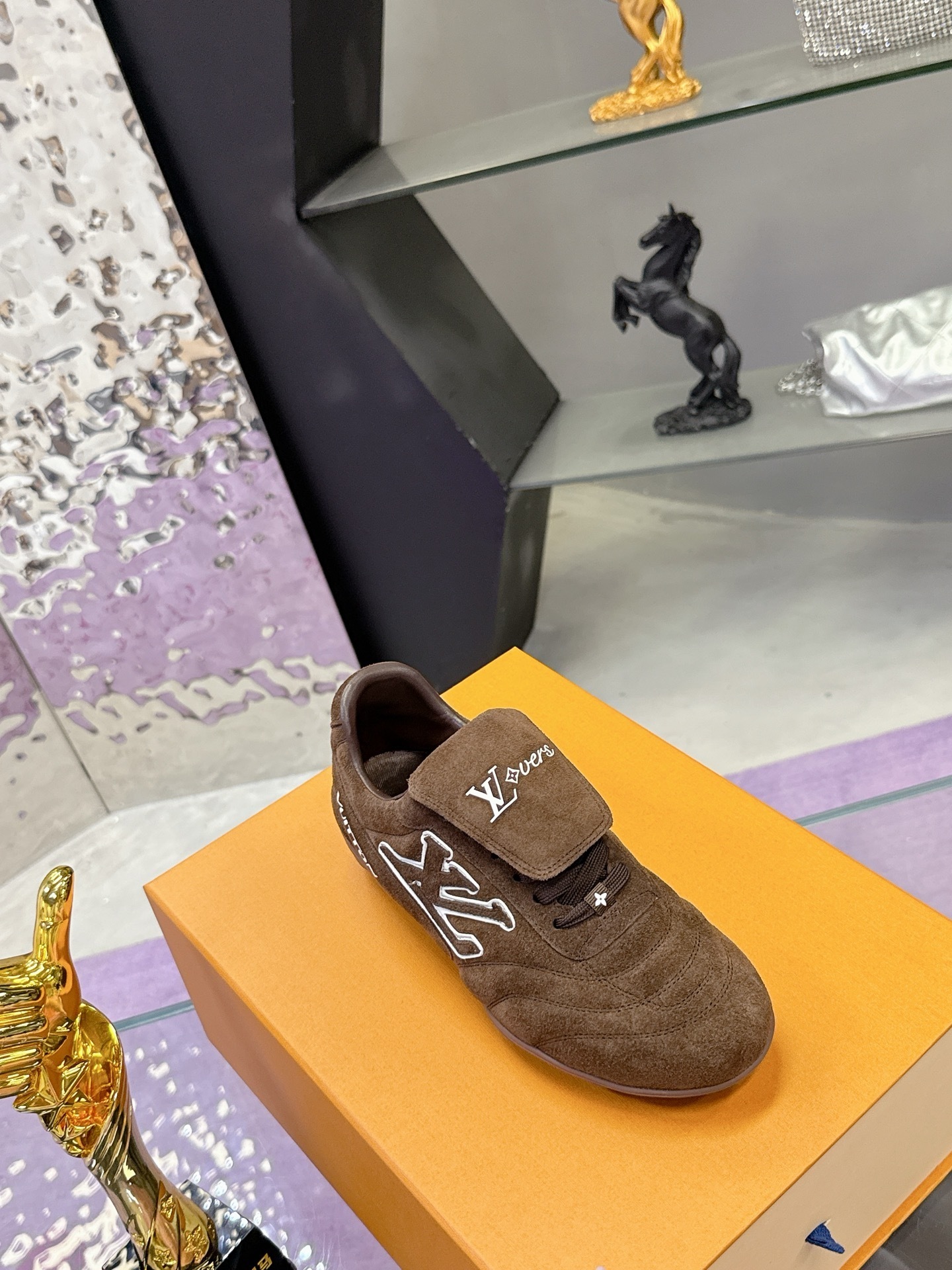 Louis Vuitton Brown Suede Men's Luxury Trainer Sneakers