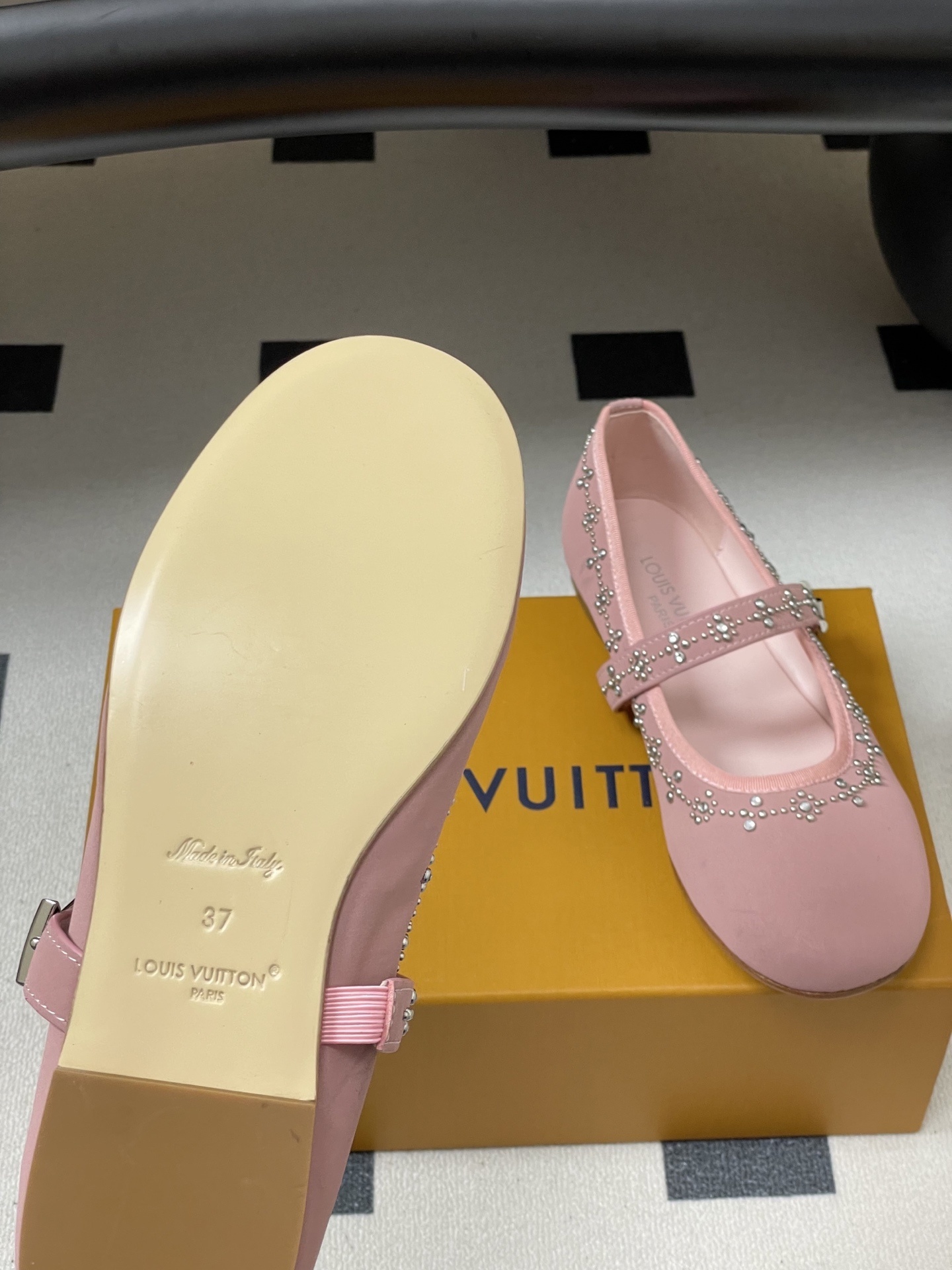 Luxury Pink Rhinestone Mary Jane Shoes for Girls - Princess Flats