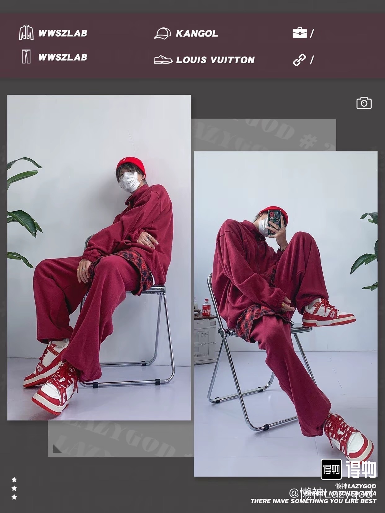 Louis Vuitton LV Trainer Sneakers Red White Monogram Grained Leather