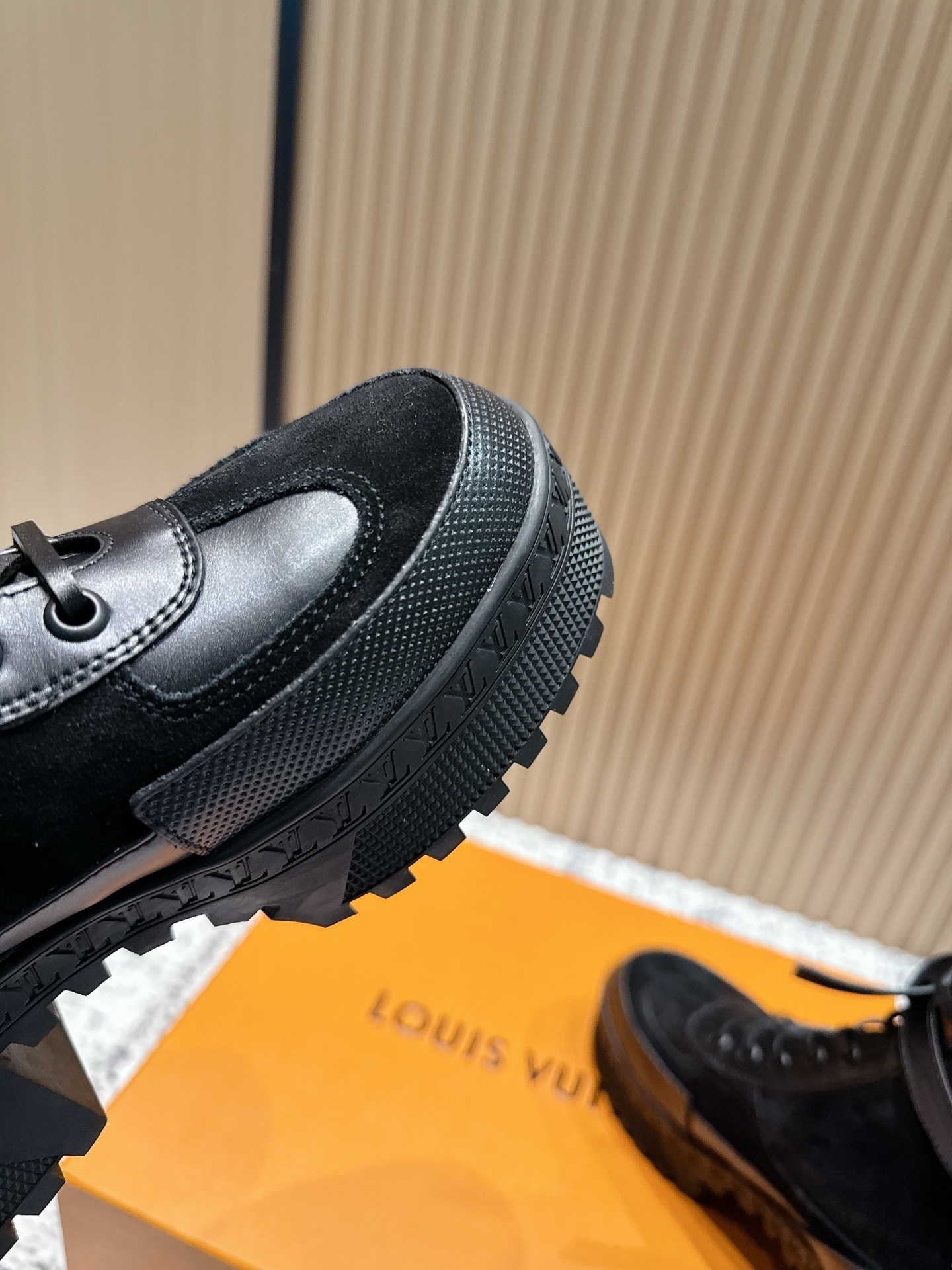 Louis Vuitton Laureate Platform Desert Boots - Black Leather