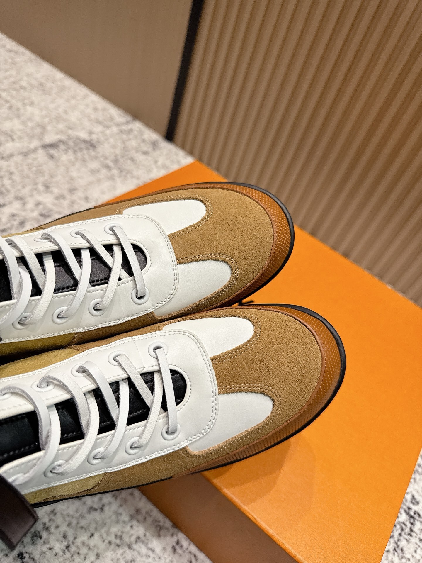 Women's Luxury Platform Desert Boots - Beige Suede Lace-up Design