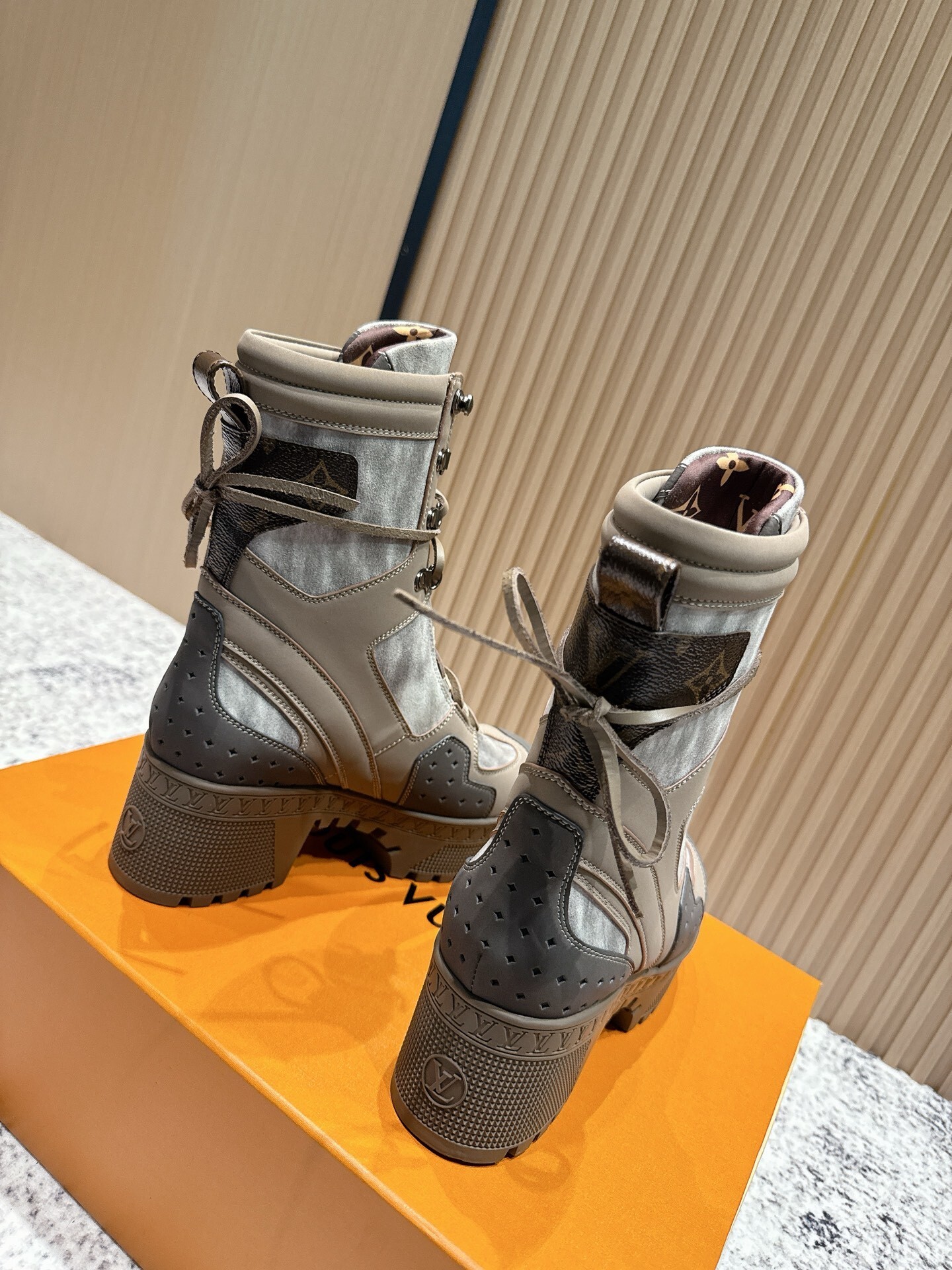 Louis Vuitton Aspen Platform Ankle Boots - Designer Women's Shoes