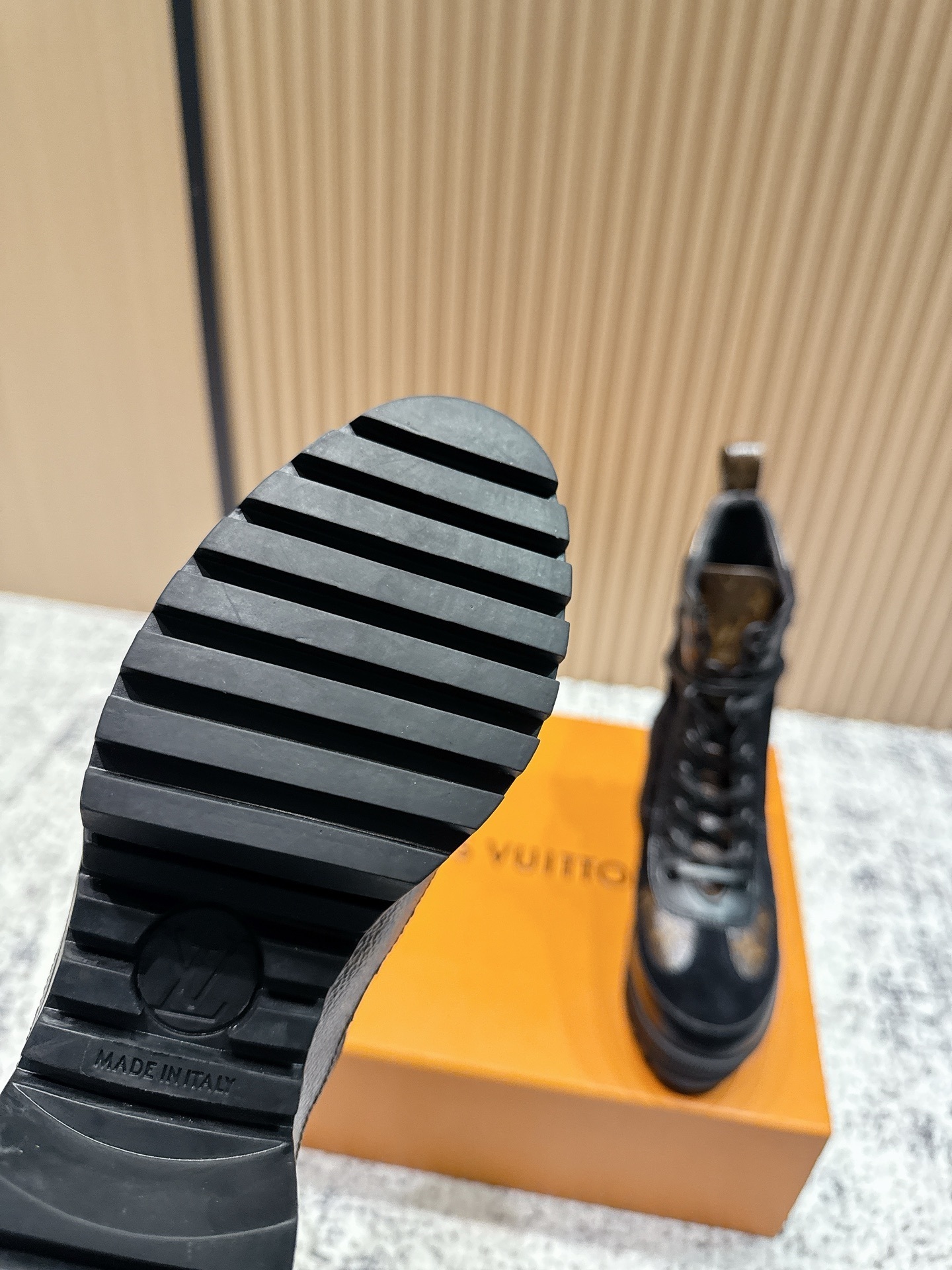 Louis Vuitton Star Trail Ankle Boots - Monogram Canvas & Black Leather