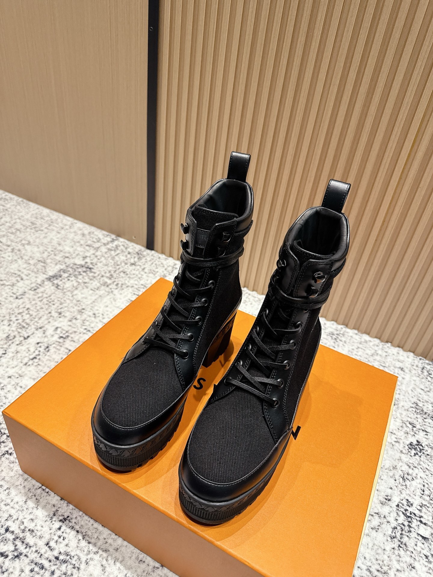 Louis Vuitton Star Trail Ankle Boots – Black Leather & Canvas