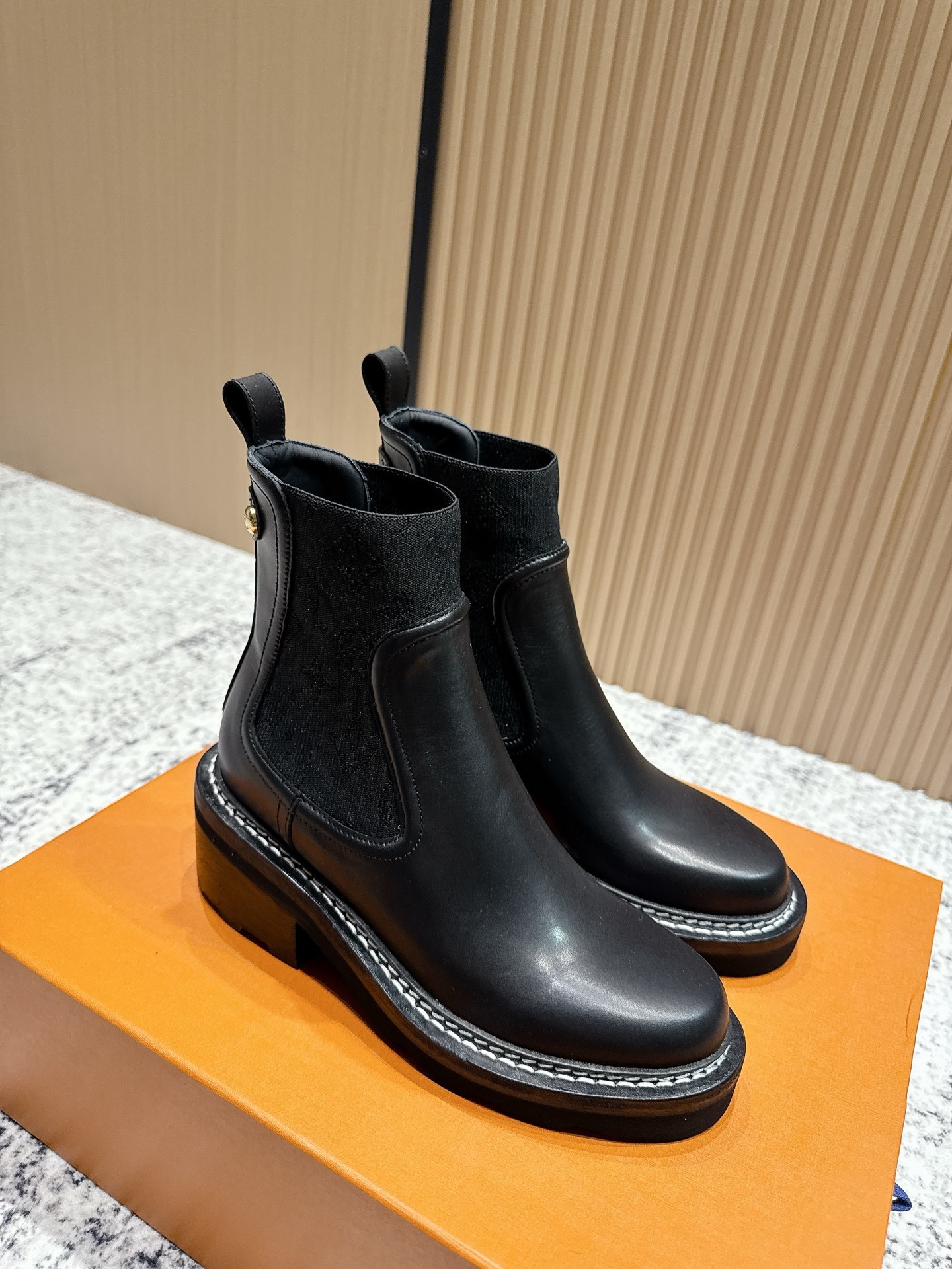 Women's Premium Black Leather Chelsea Ankle Boots - Stylish & Chic