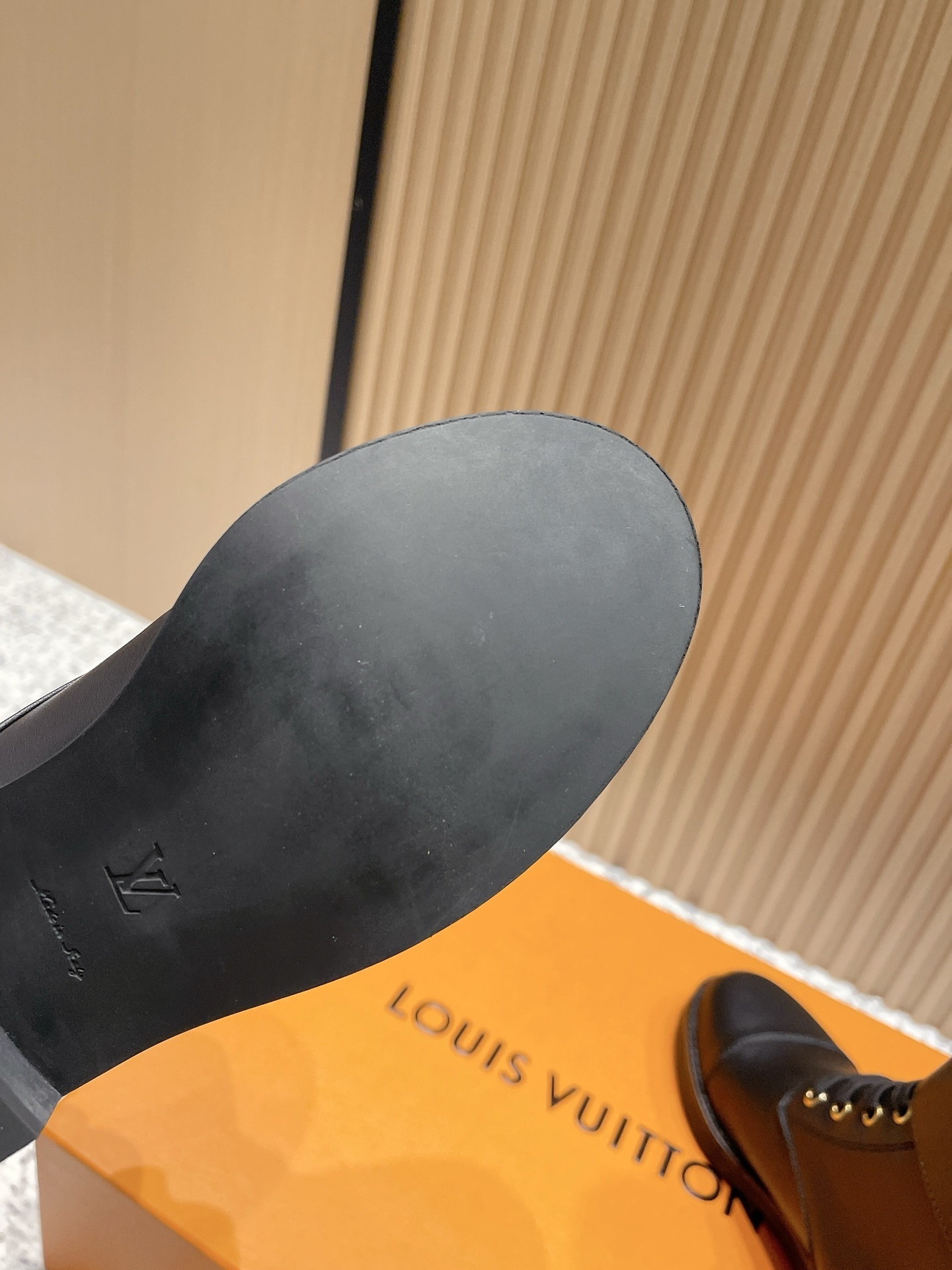 Women's Chic Black Leather Lace-Up Combat Boots with Ankle Strap