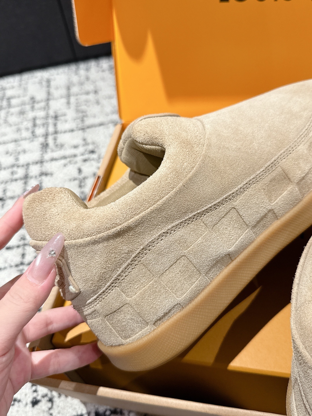 Louis Vuitton Suede Mules - Luxury Men's Beige Slip-On Shoes