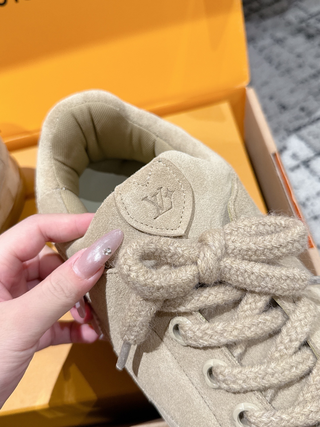 Louis Vuitton LV Skate Sneaker Beige Suede Luxury Shoes