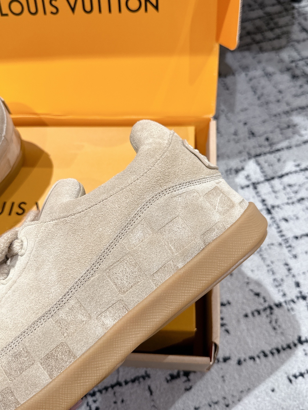 Louis Vuitton LV Skate Sneaker Beige Suede Luxury Shoes