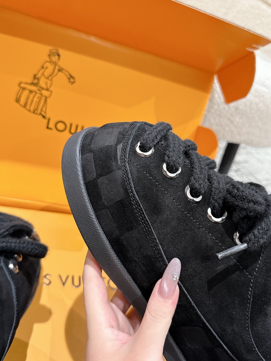 Louis Vuitton Skate Sneaker Black Suede - Premium Men's Luxury Shoe