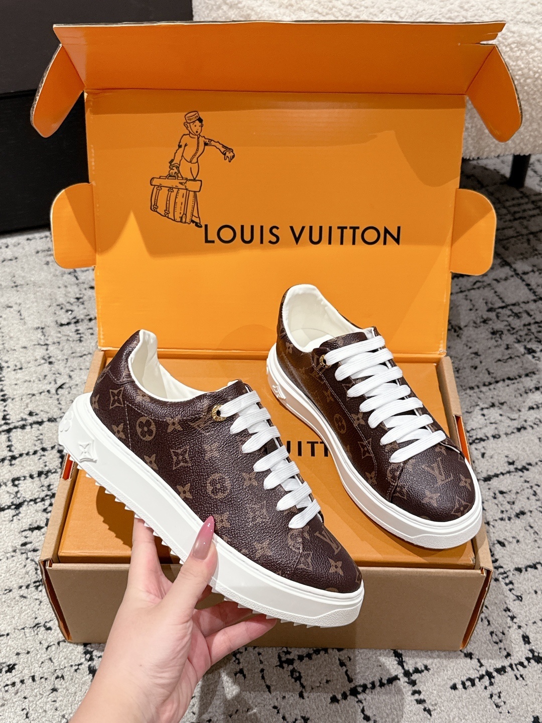 Louis Vuitton Monogram Canvas Low-Top Sneakers - Luxury Fashion