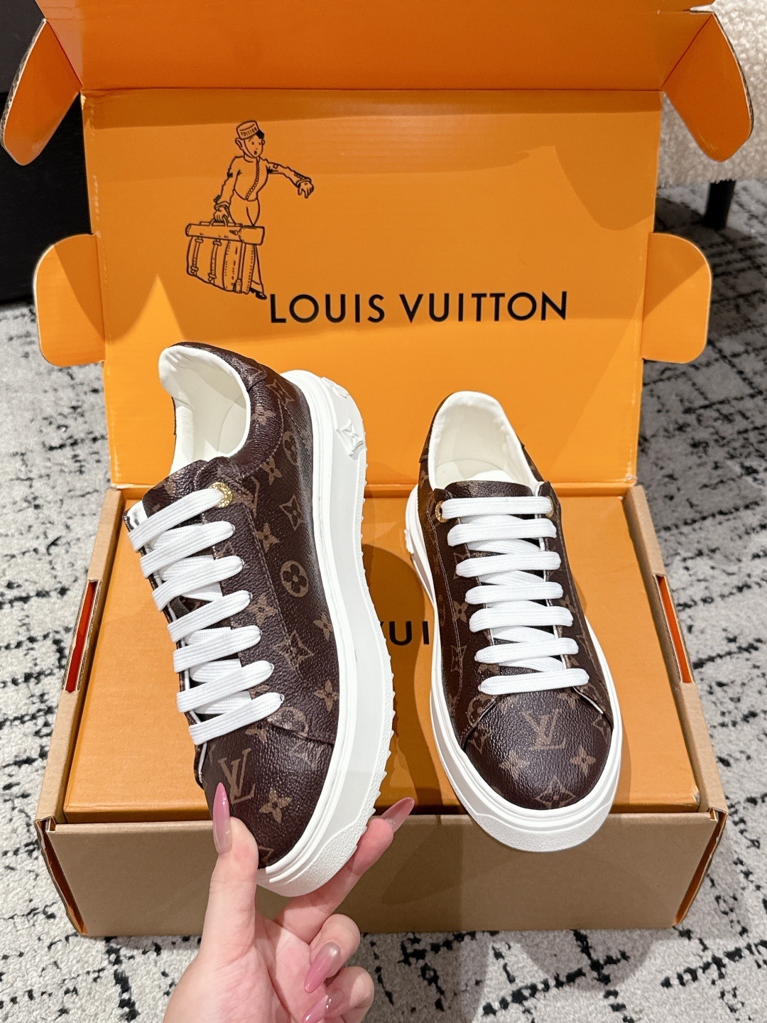 Louis Vuitton Monogram Canvas Low-Top Sneakers - Luxury Fashion